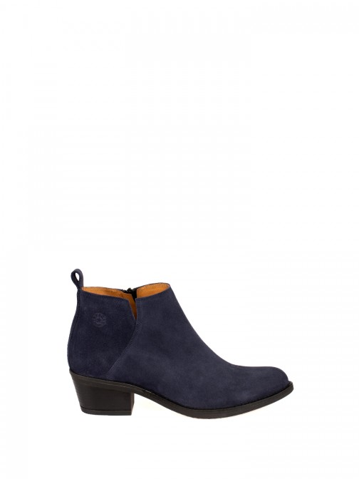 Suede Western Ankle Boots