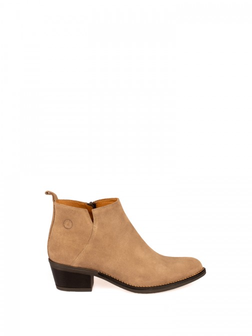 Suede Western Ankle Boots