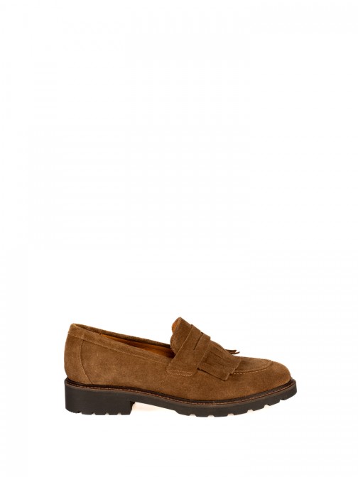 Suede Fringe Shoe