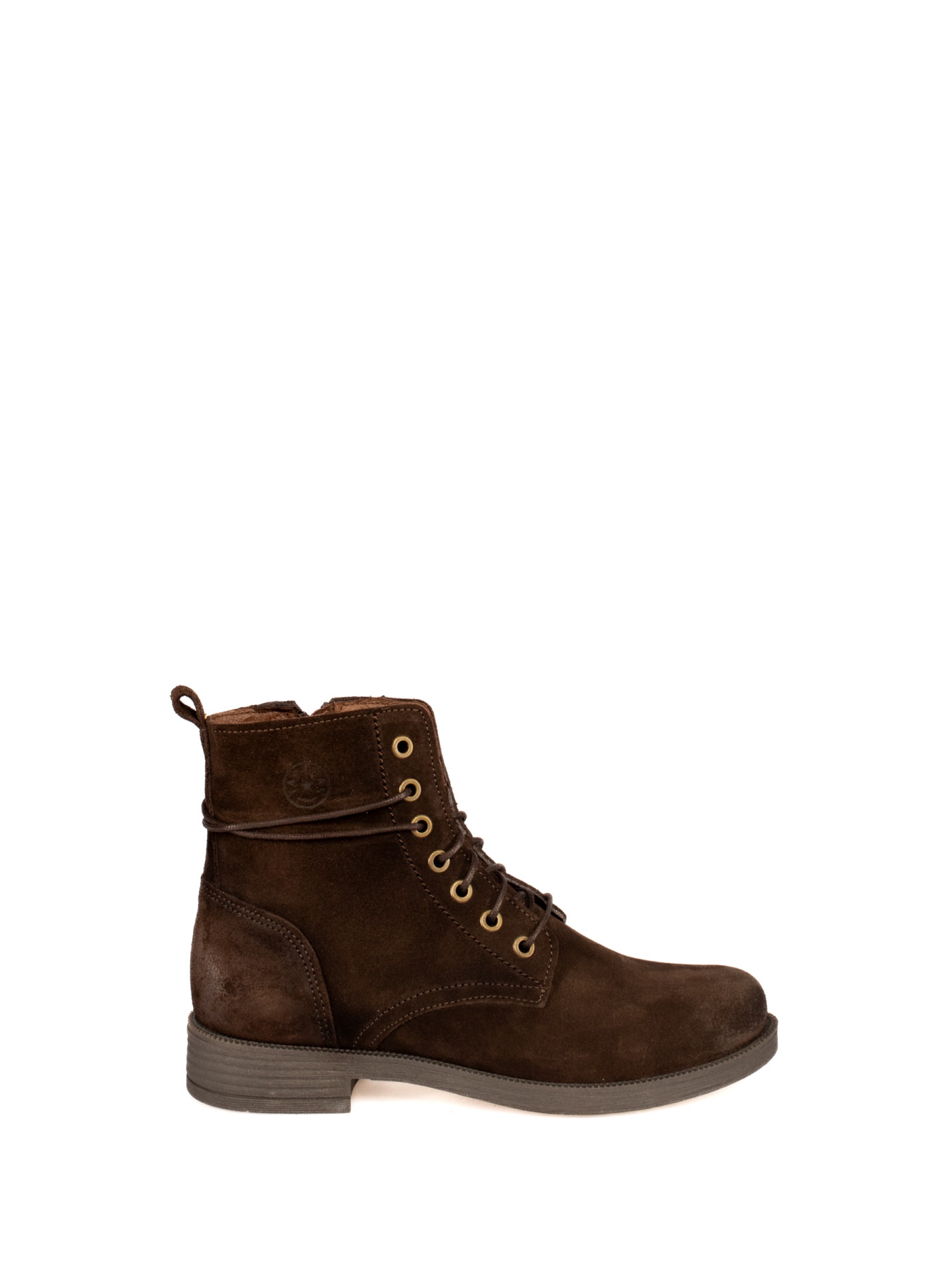 Suede military boot