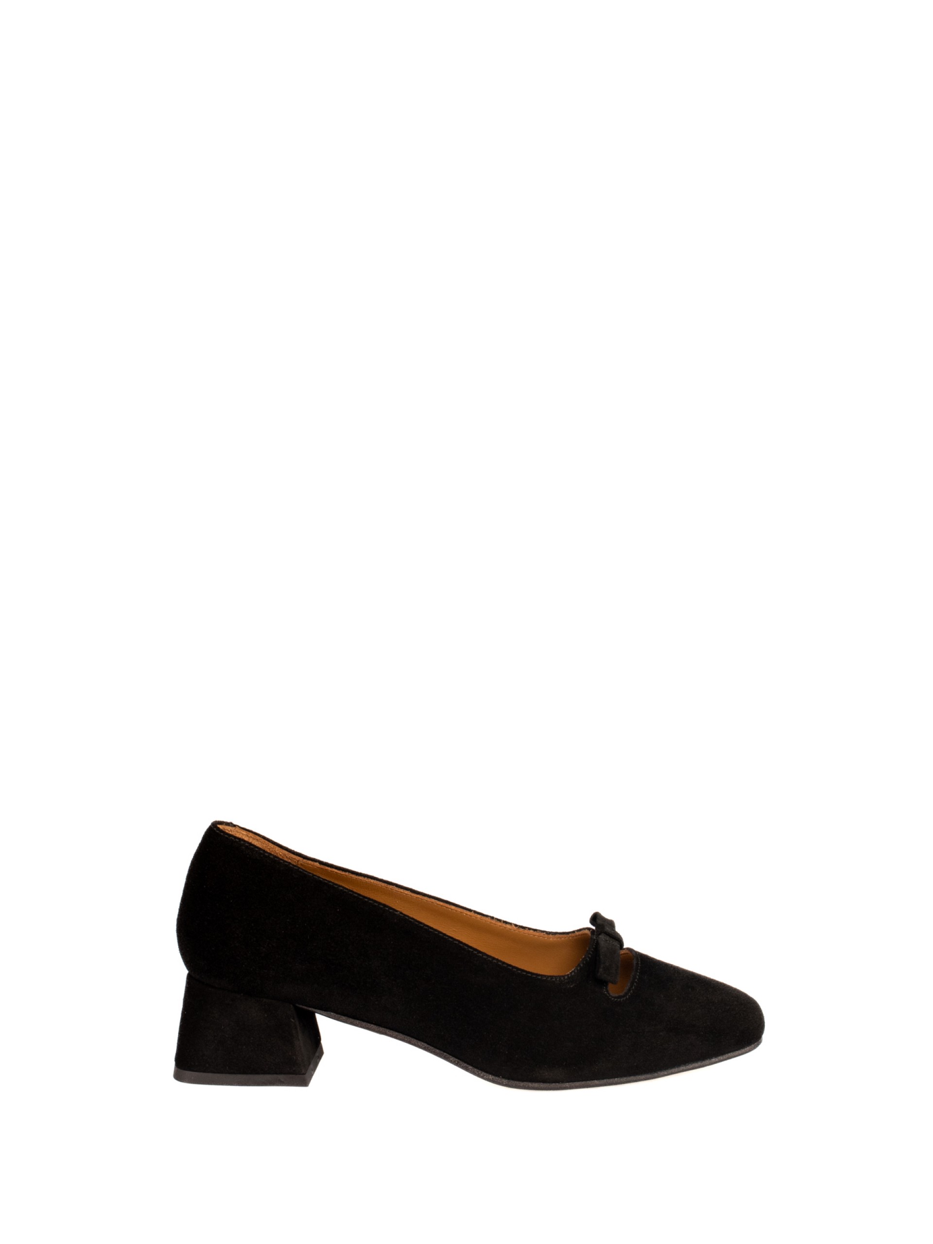 Suede Mid-Heel Shoe