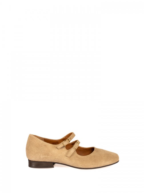 Suede Mary Jane Shoes