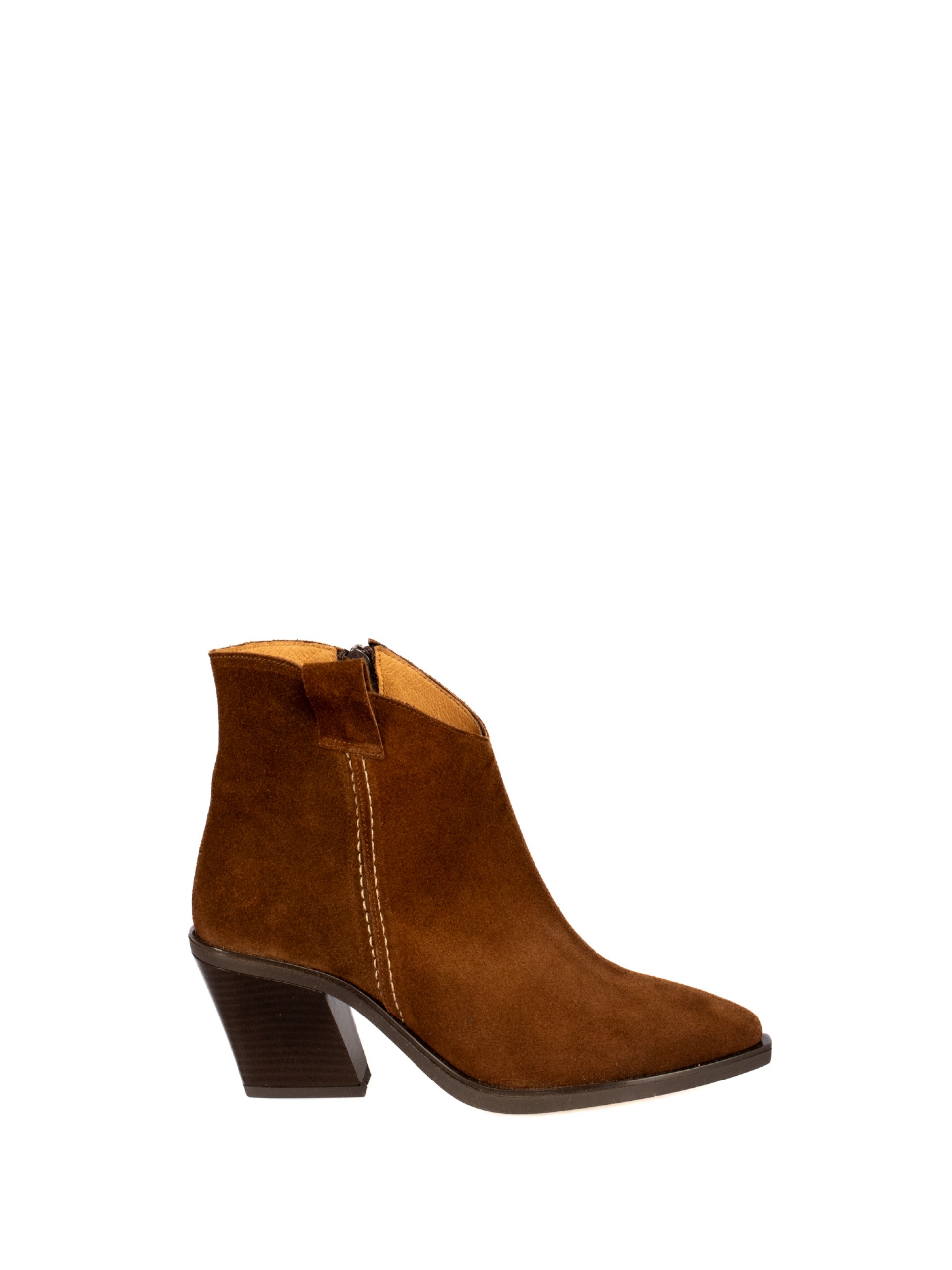 Suede Texan Ankle Boots
