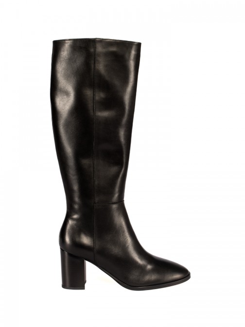 High-Top Leather Boots