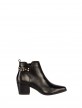 Leather ankle boots with studded straps Leather ankle boots with studded straps