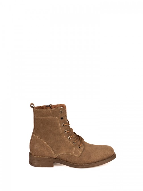 Suede Military Boots