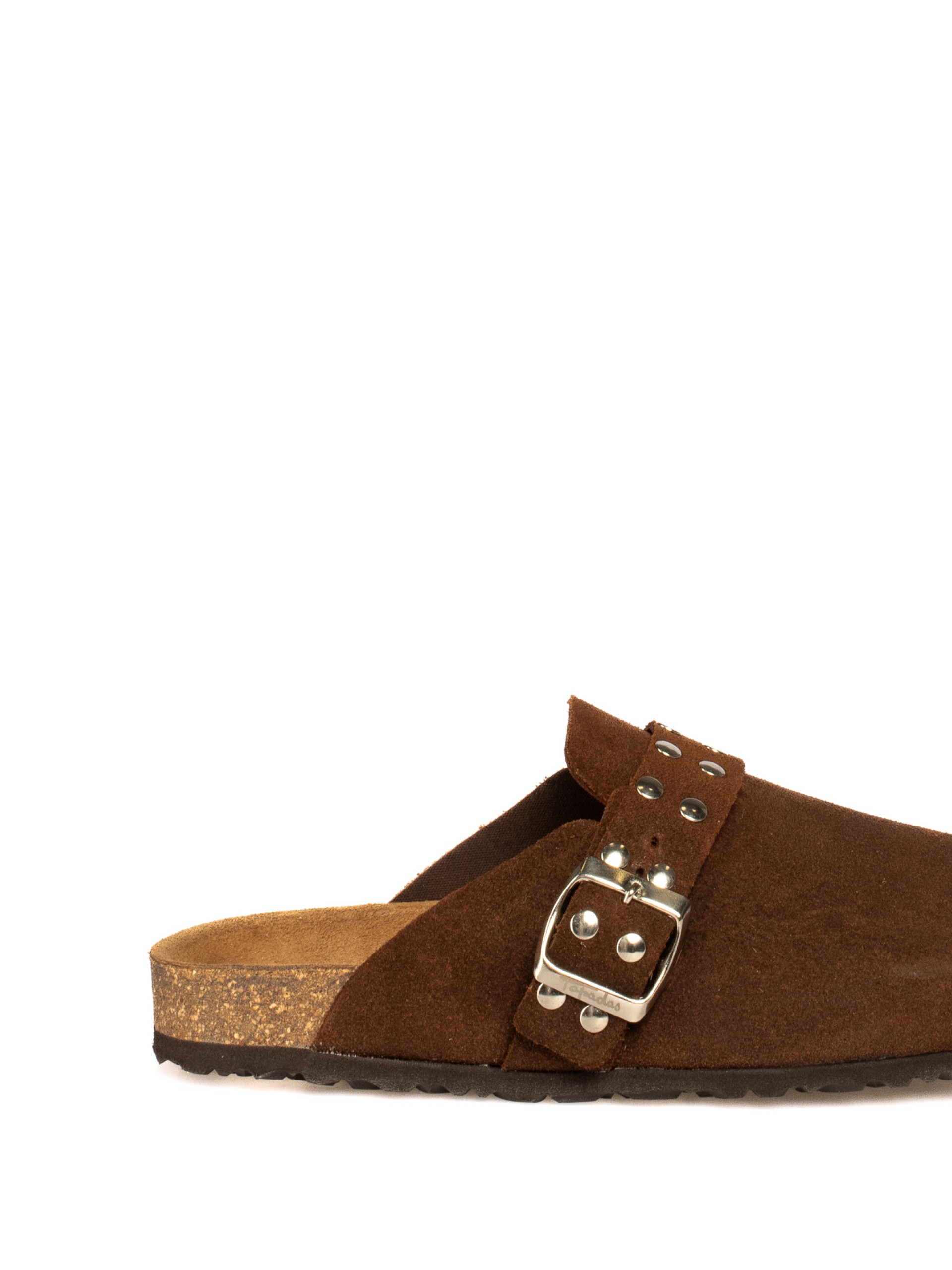 Suede Clogs with Studs