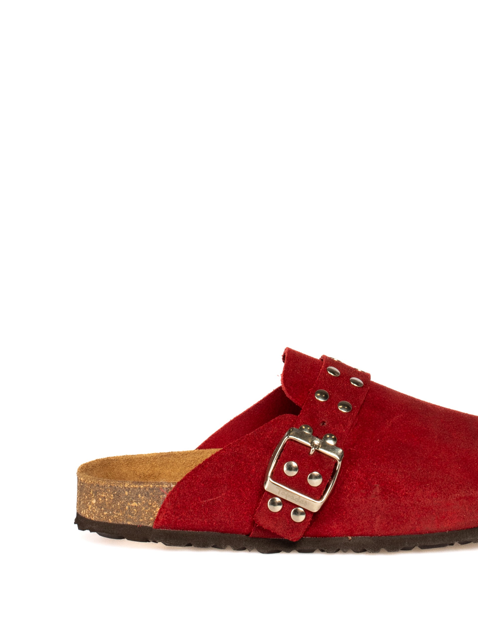 Suede Clogs with Studs
