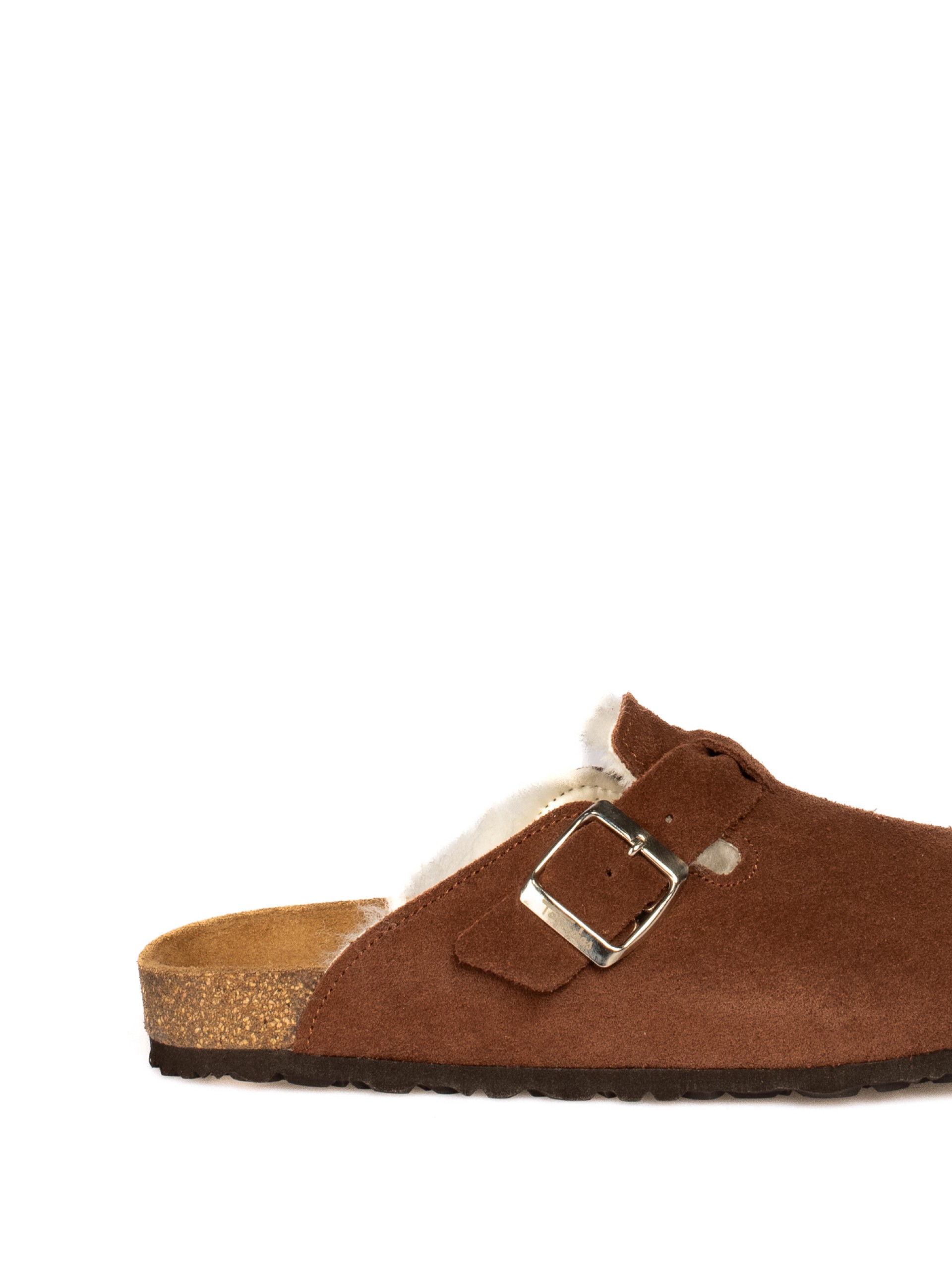 Clogs em Camurça com Pêlo