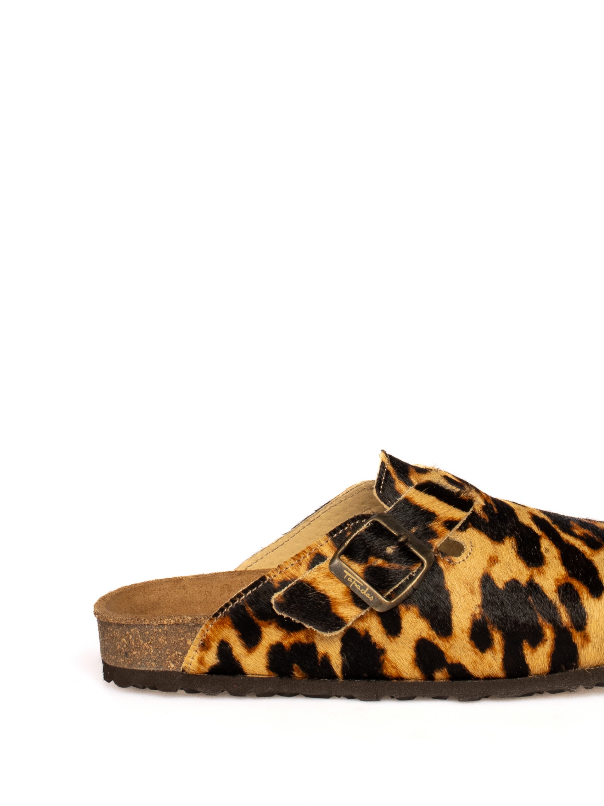 Animal Print Fur Clogs