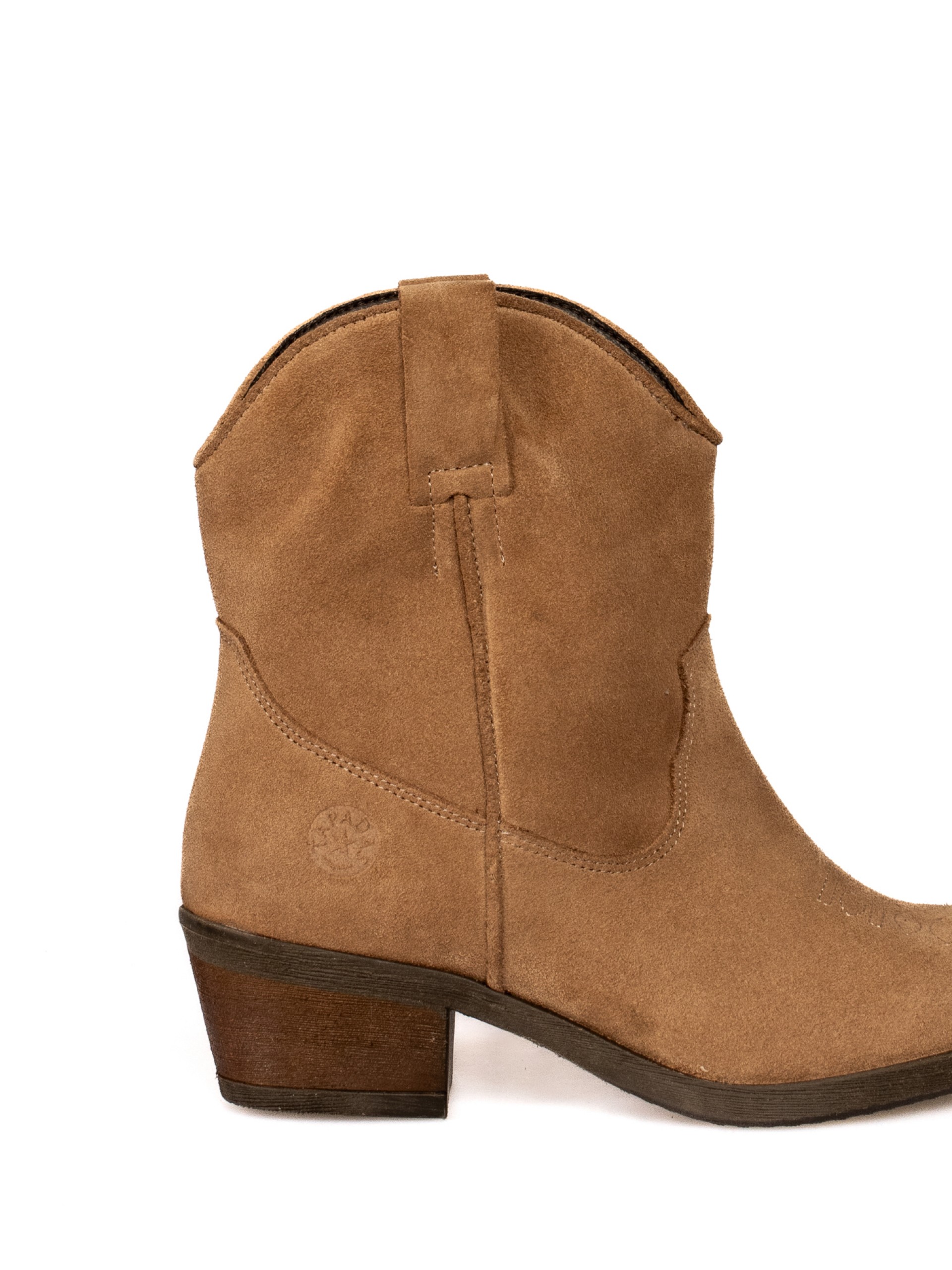 Suede Texan ankle boot