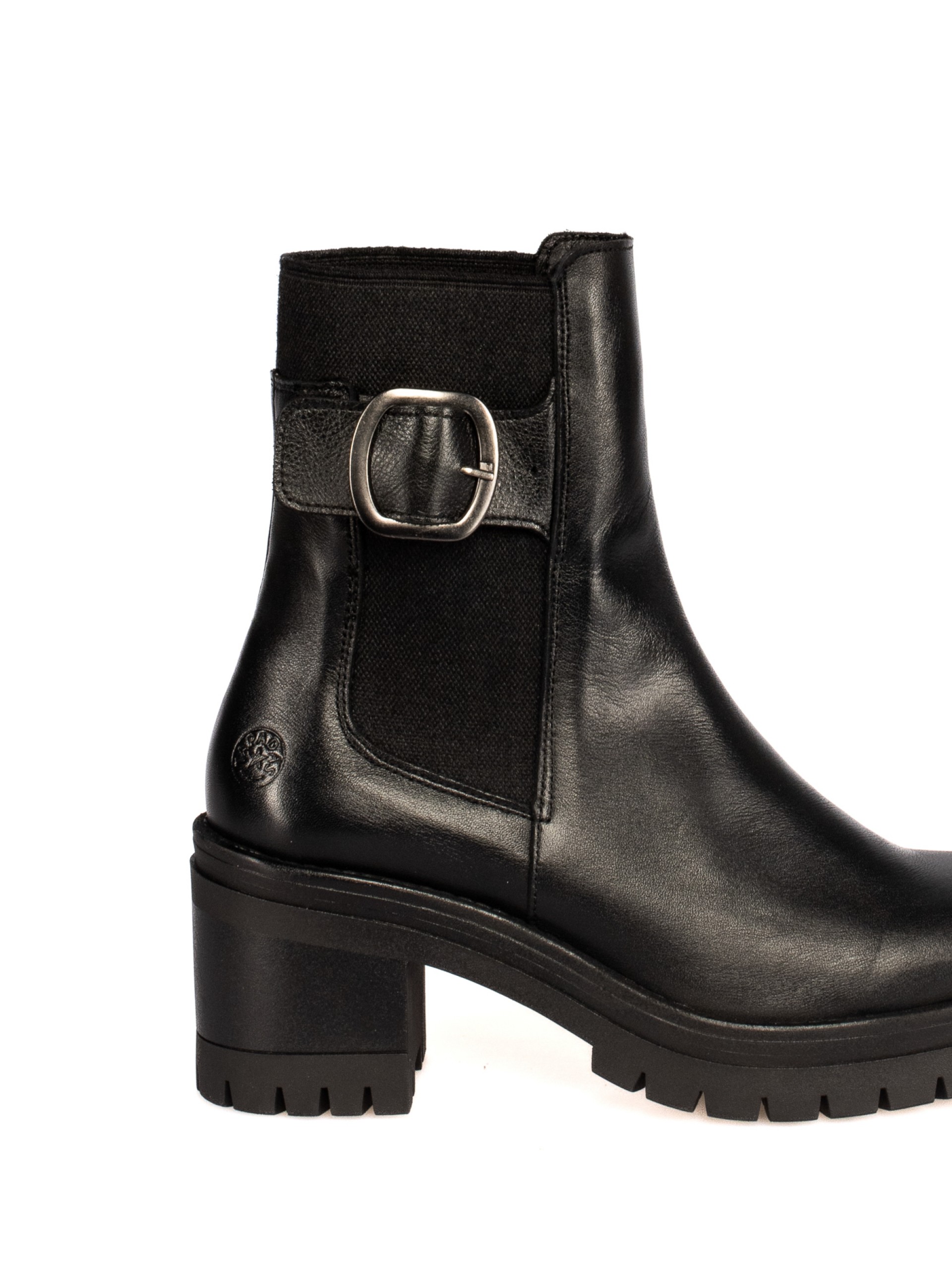 Leather High Heel Boot