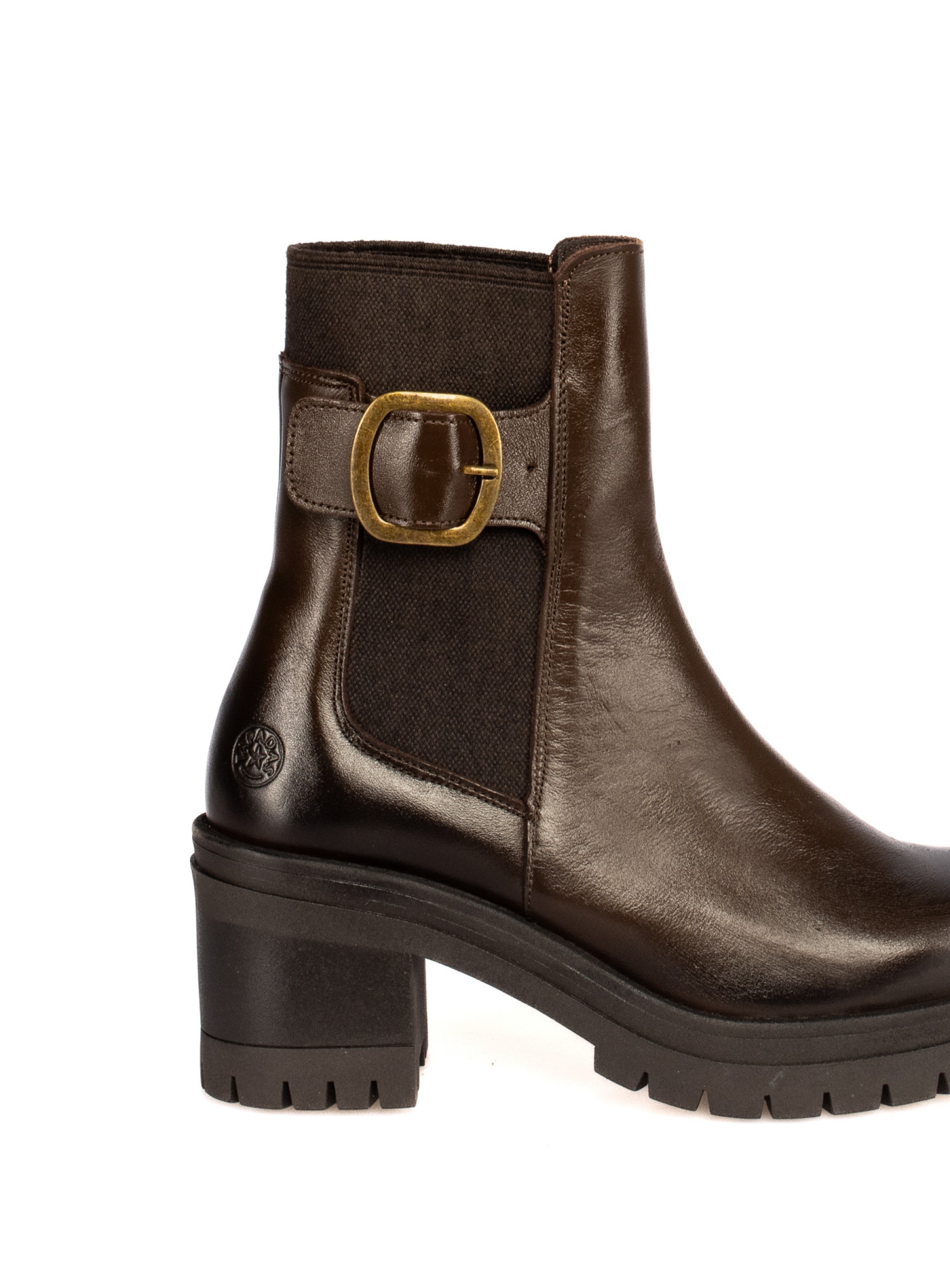 Leather High Heel Boot