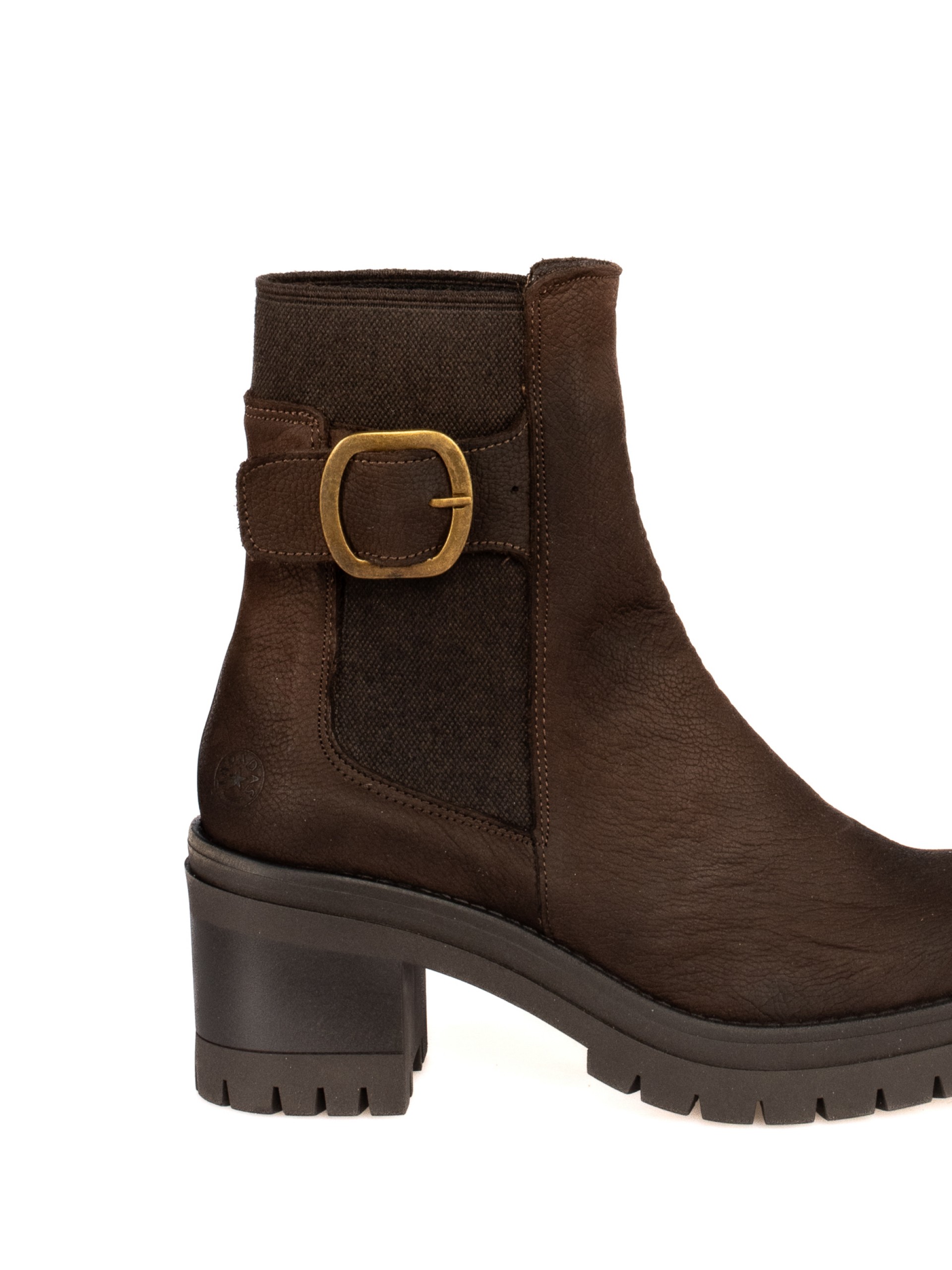 Nubuck Leather High Heel Boot