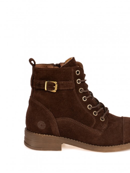 Suede Military Boots