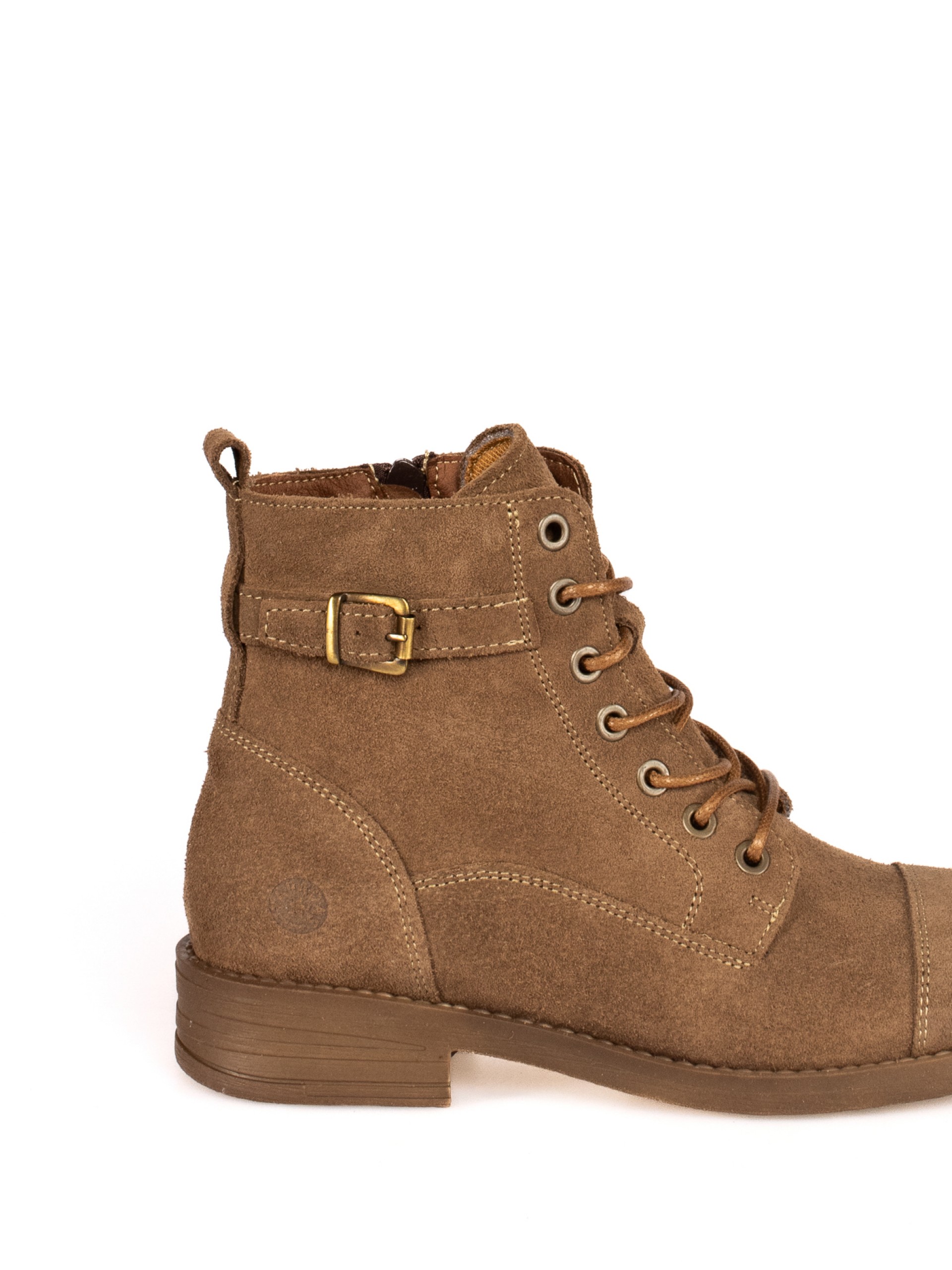 Suede Military Boots