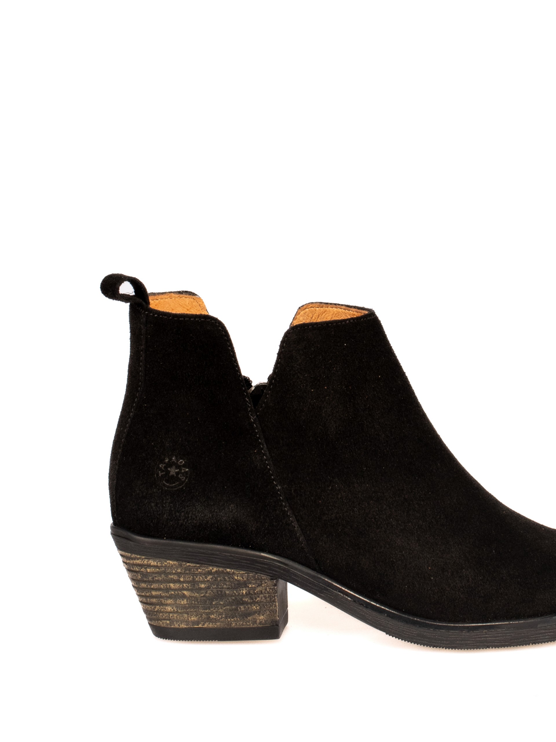Suede Texan Ankle Boots