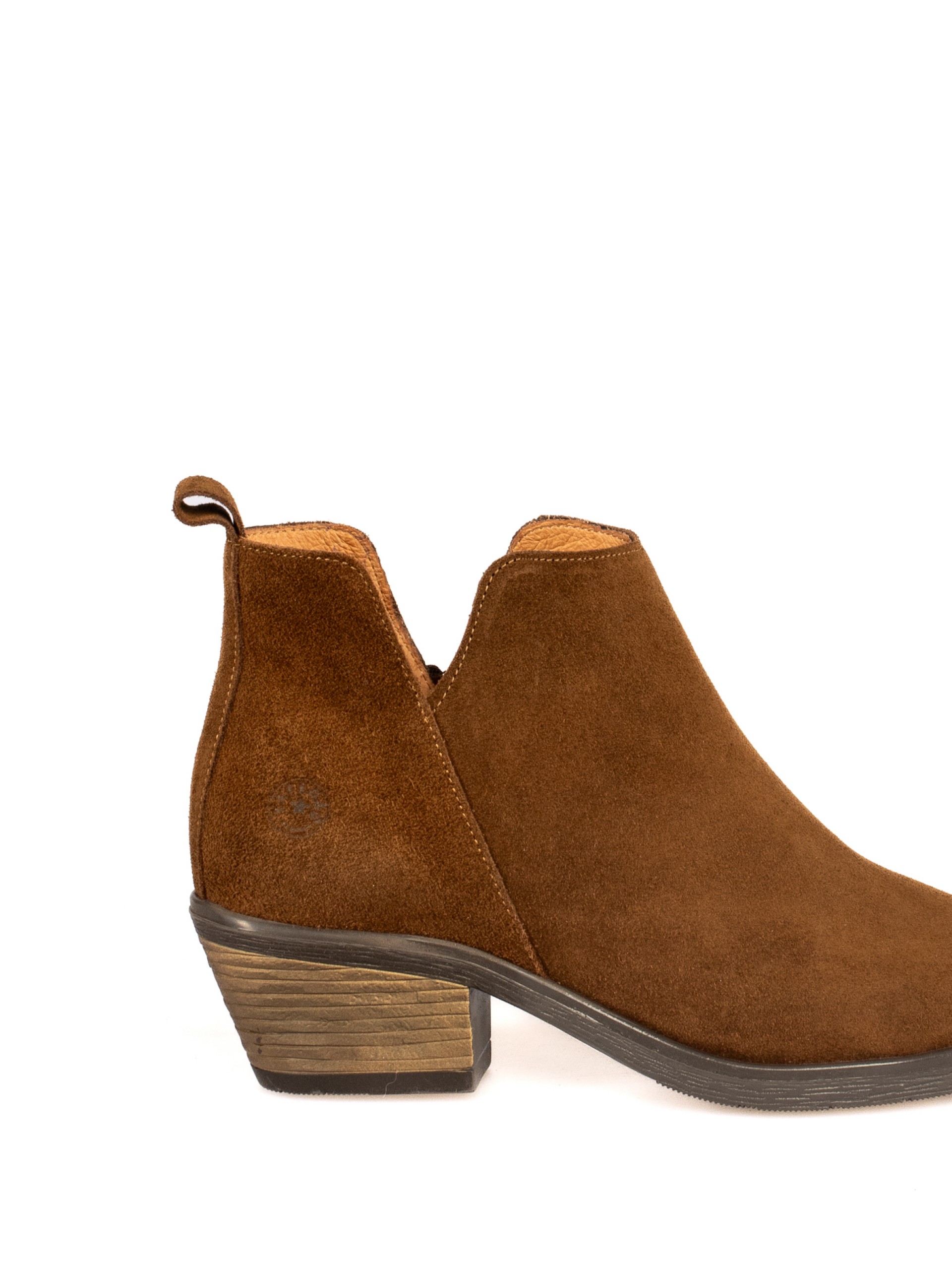 Suede Texan Ankle Boots