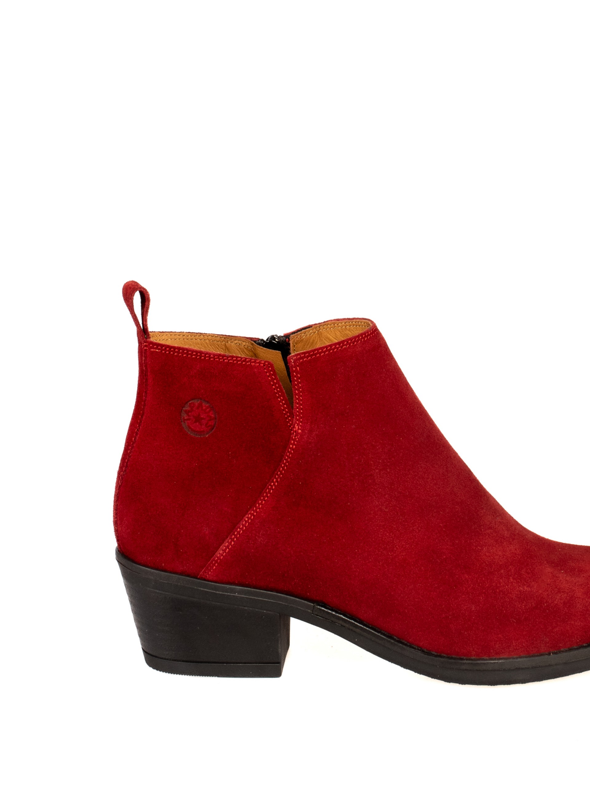 Botim Estilo Texano em Camurça