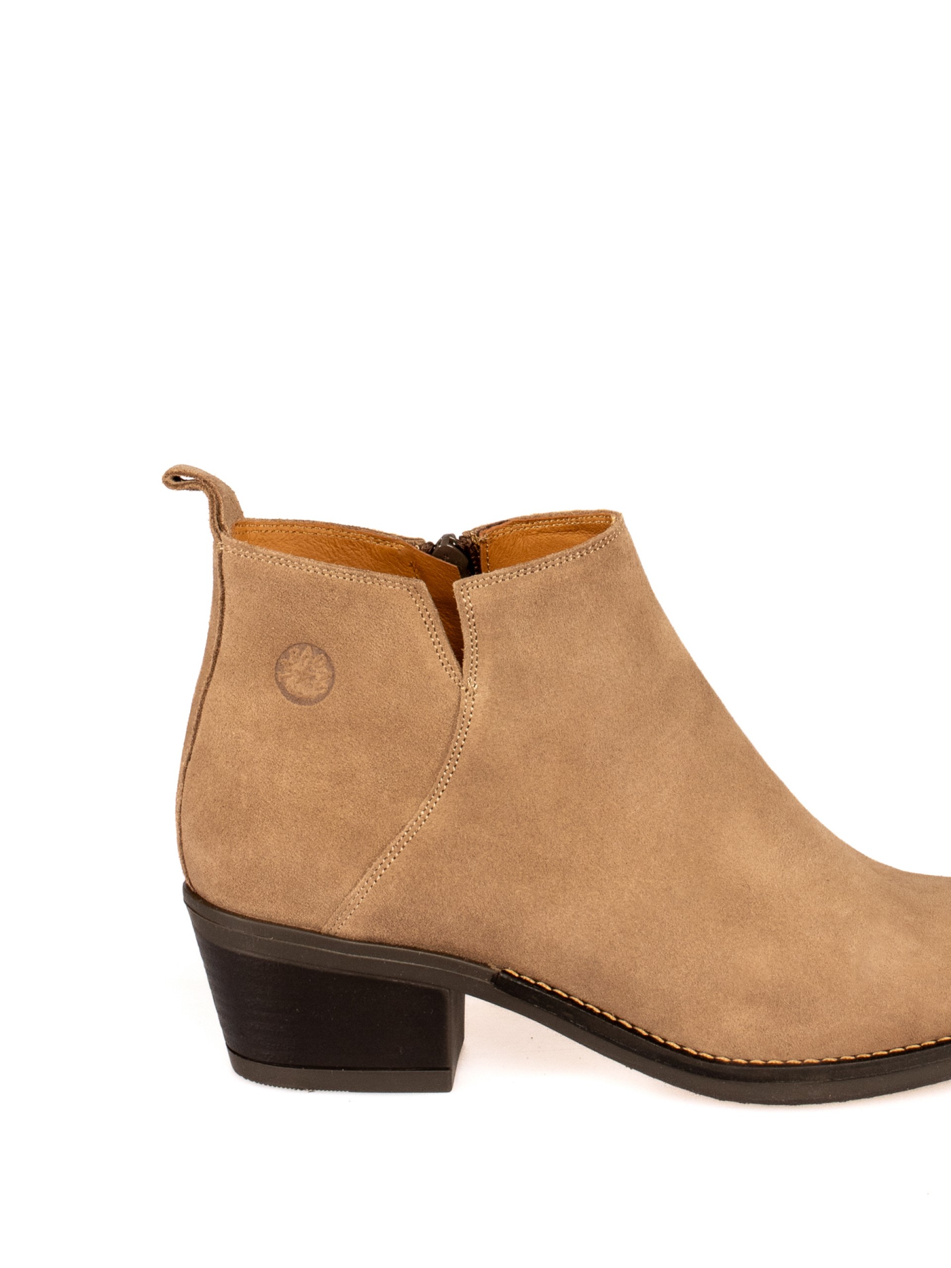 Suede Western Ankle Boots