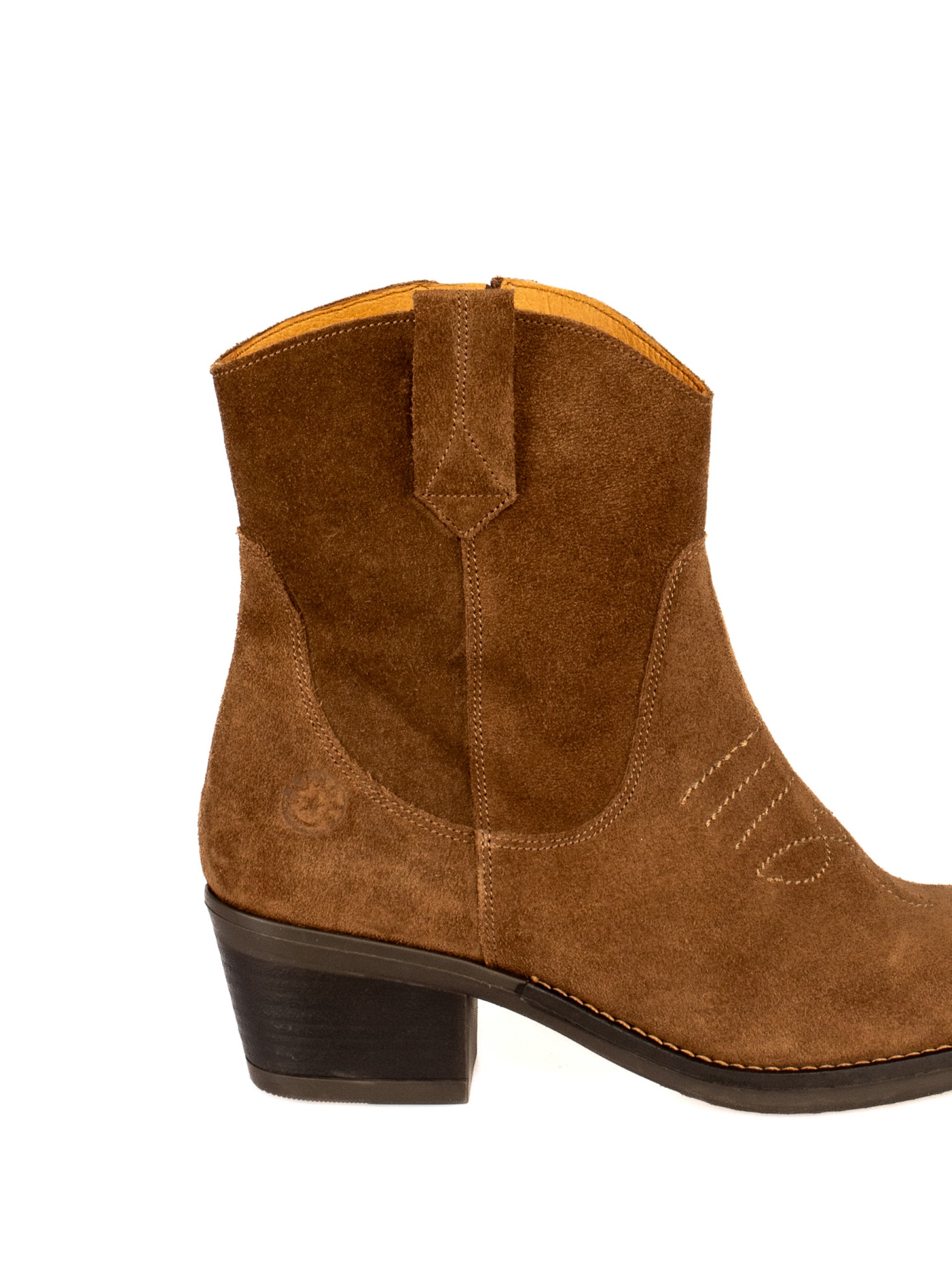Suede Western Ankle Boots