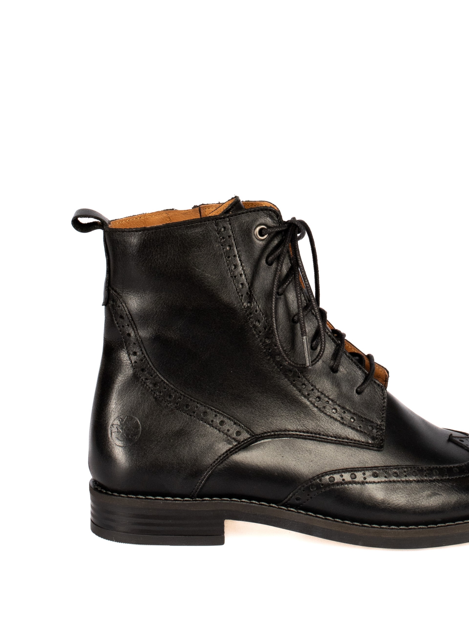 Botim Oxford Atacadores em Pele