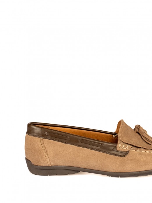 Suede Nautical Moccasins
