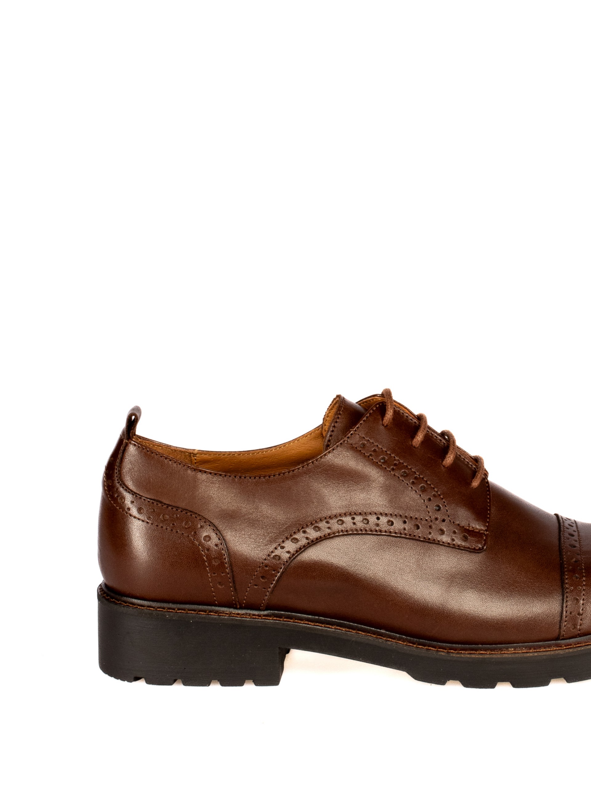 Leather Shoe with Flower