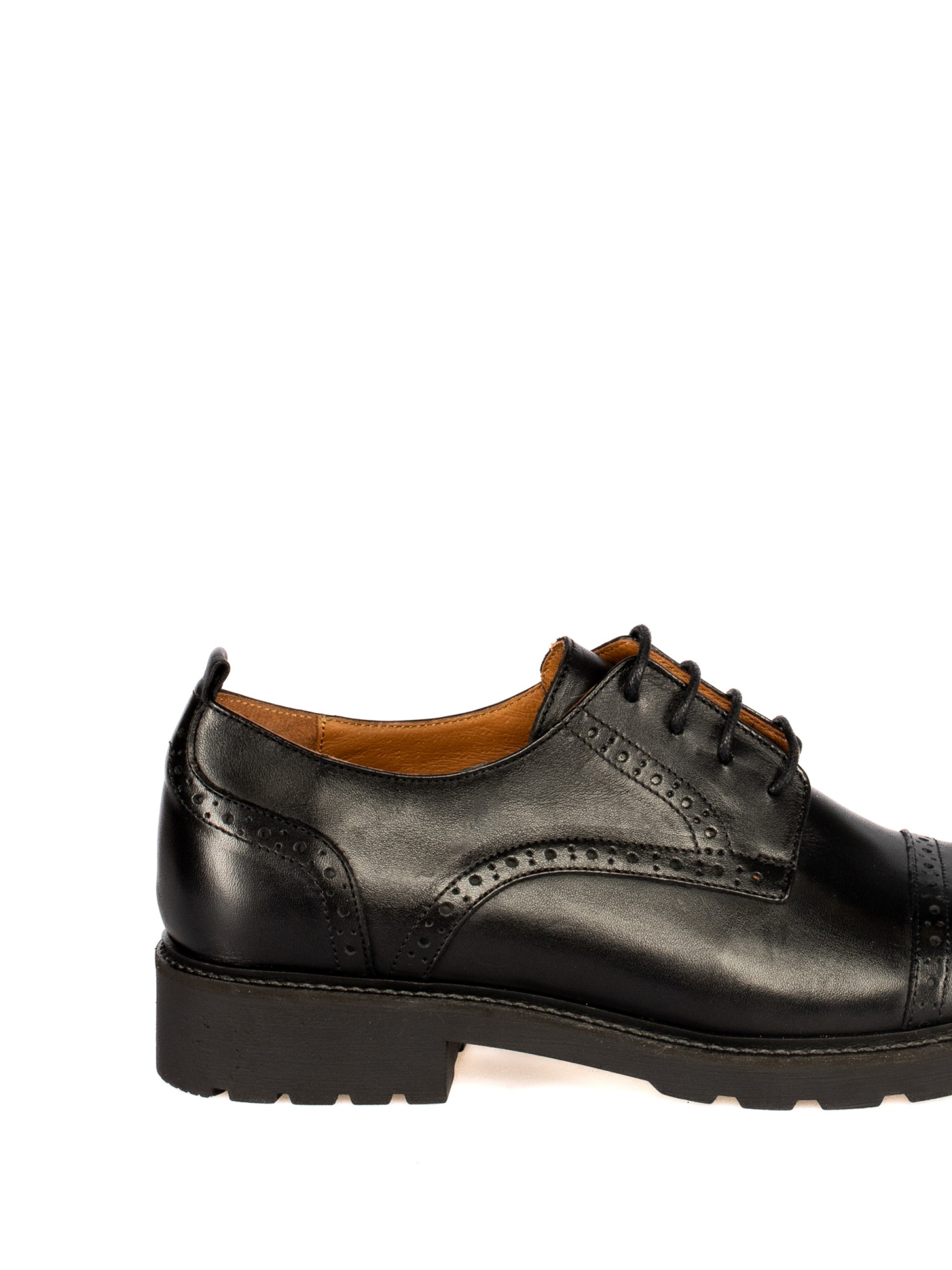 Leather Shoe with Flower