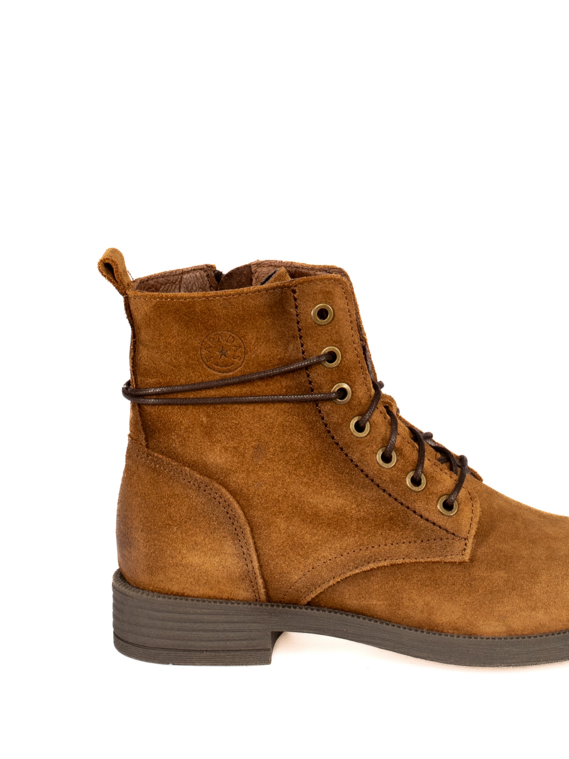 Suede military boot