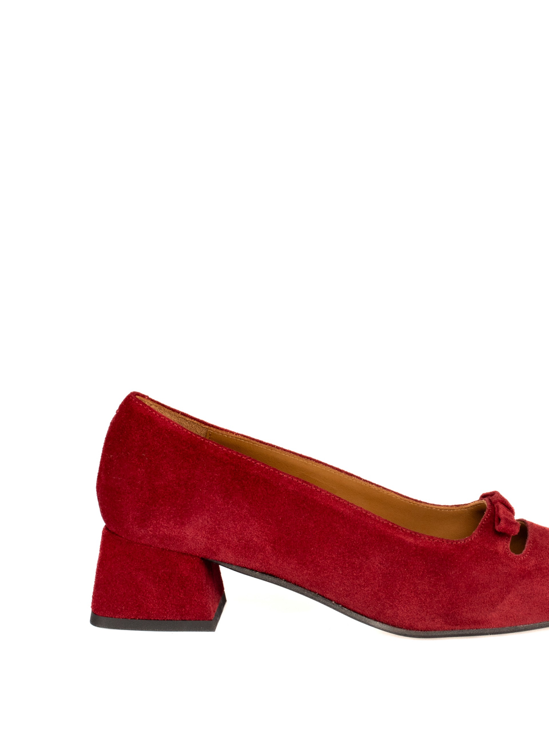 Suede Mid-Heel Shoe
