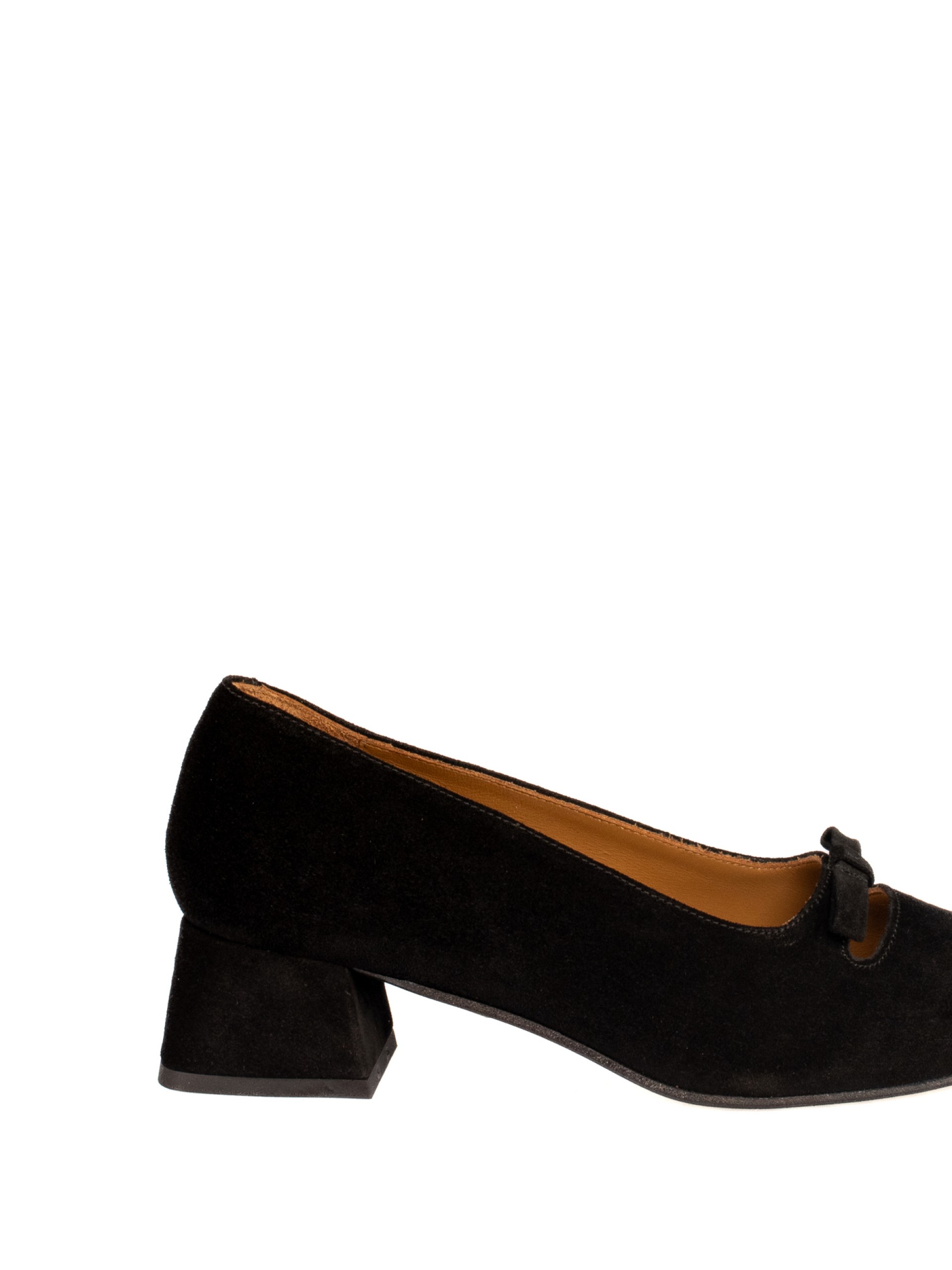 Suede Mid-Heel Shoe