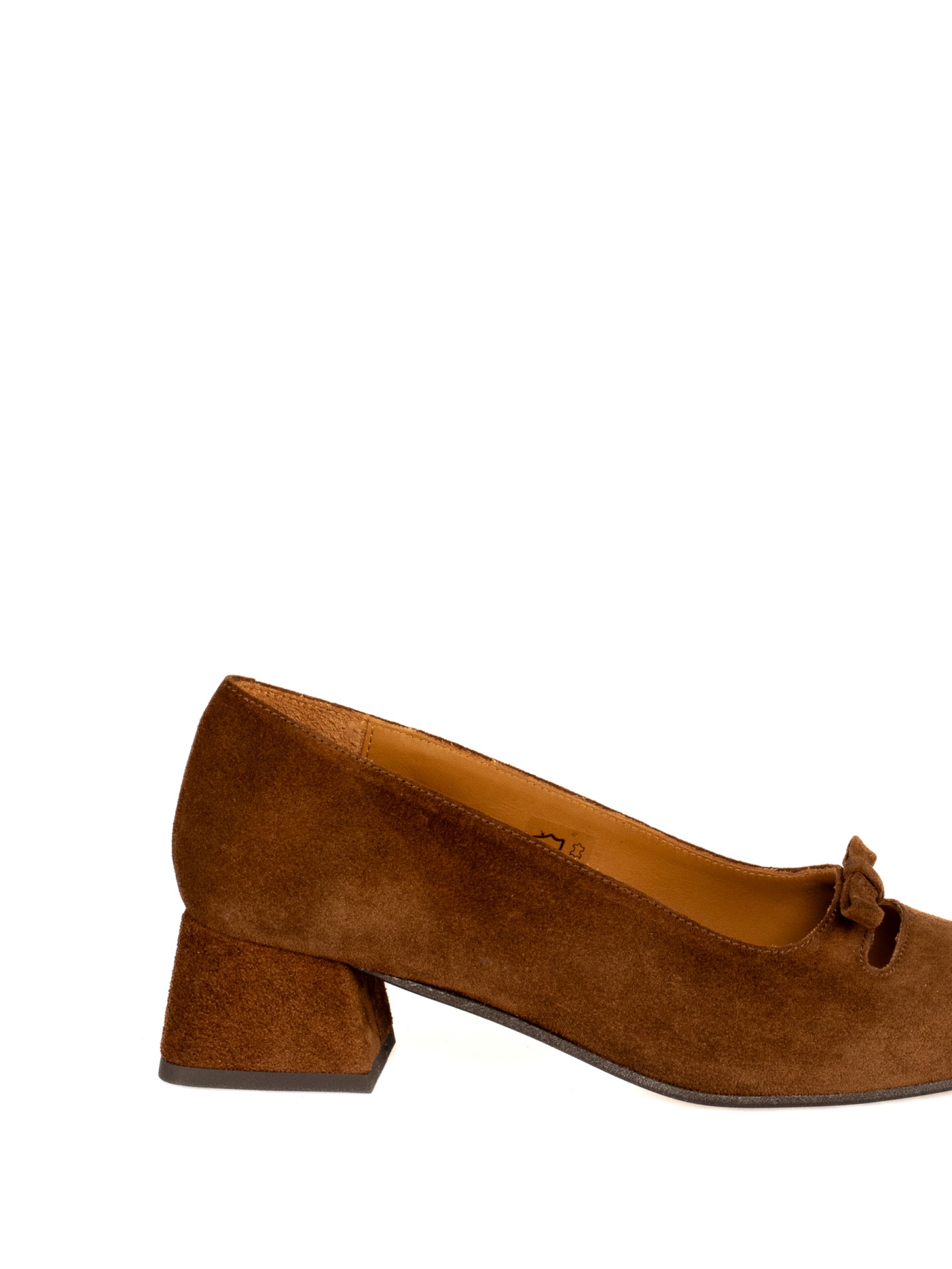 Suede Mid-Heel Shoe
