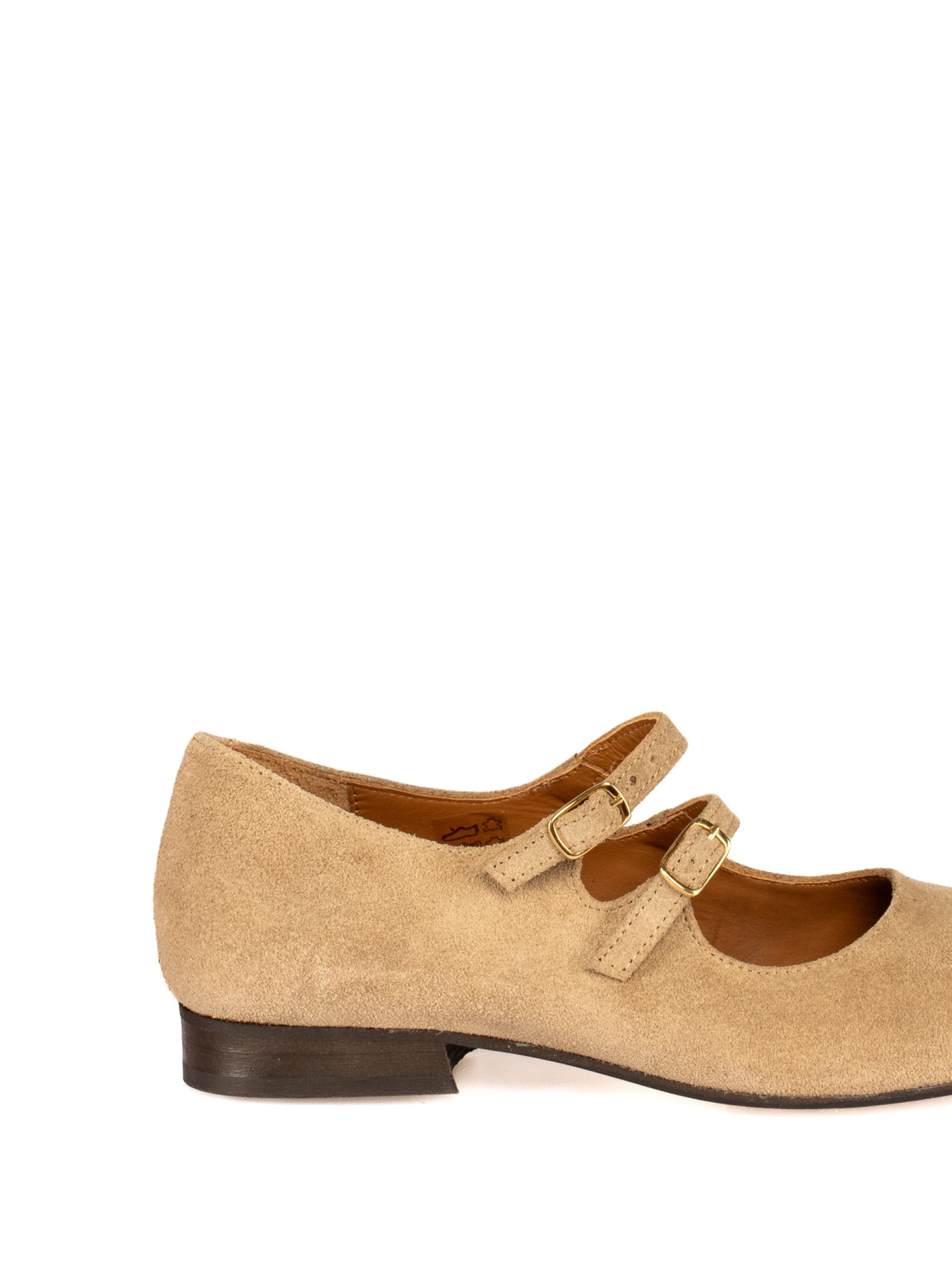 Sapato Mary Jane  em Camurça