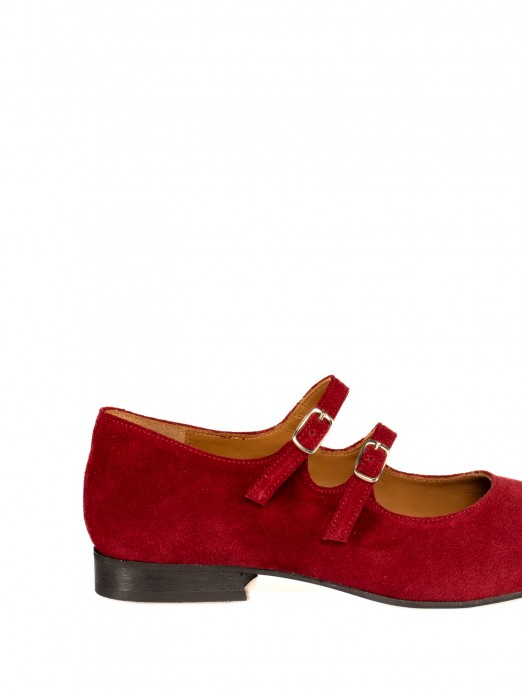 Suede Mary Jane Shoes