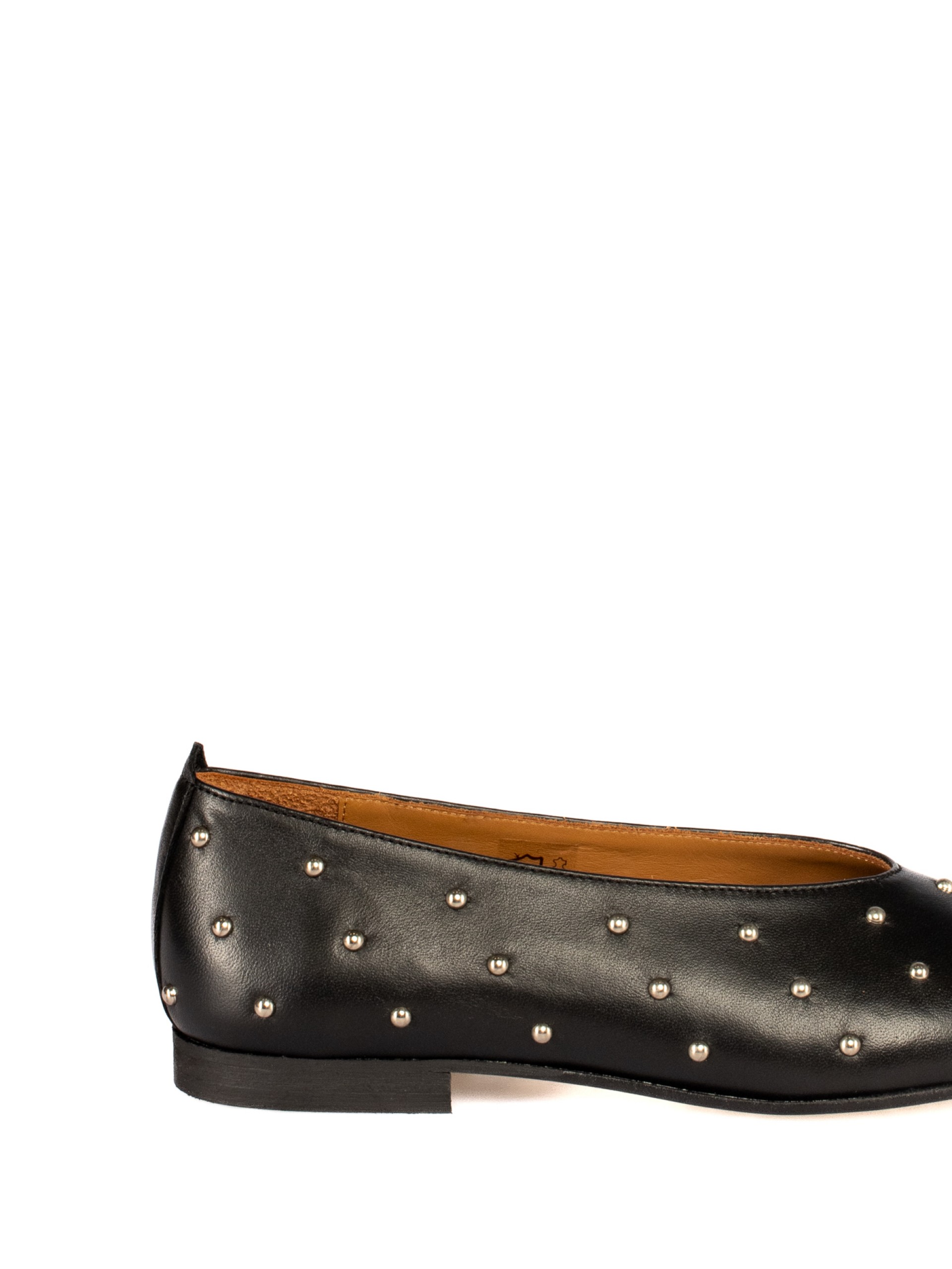 Leather sabrina with studs