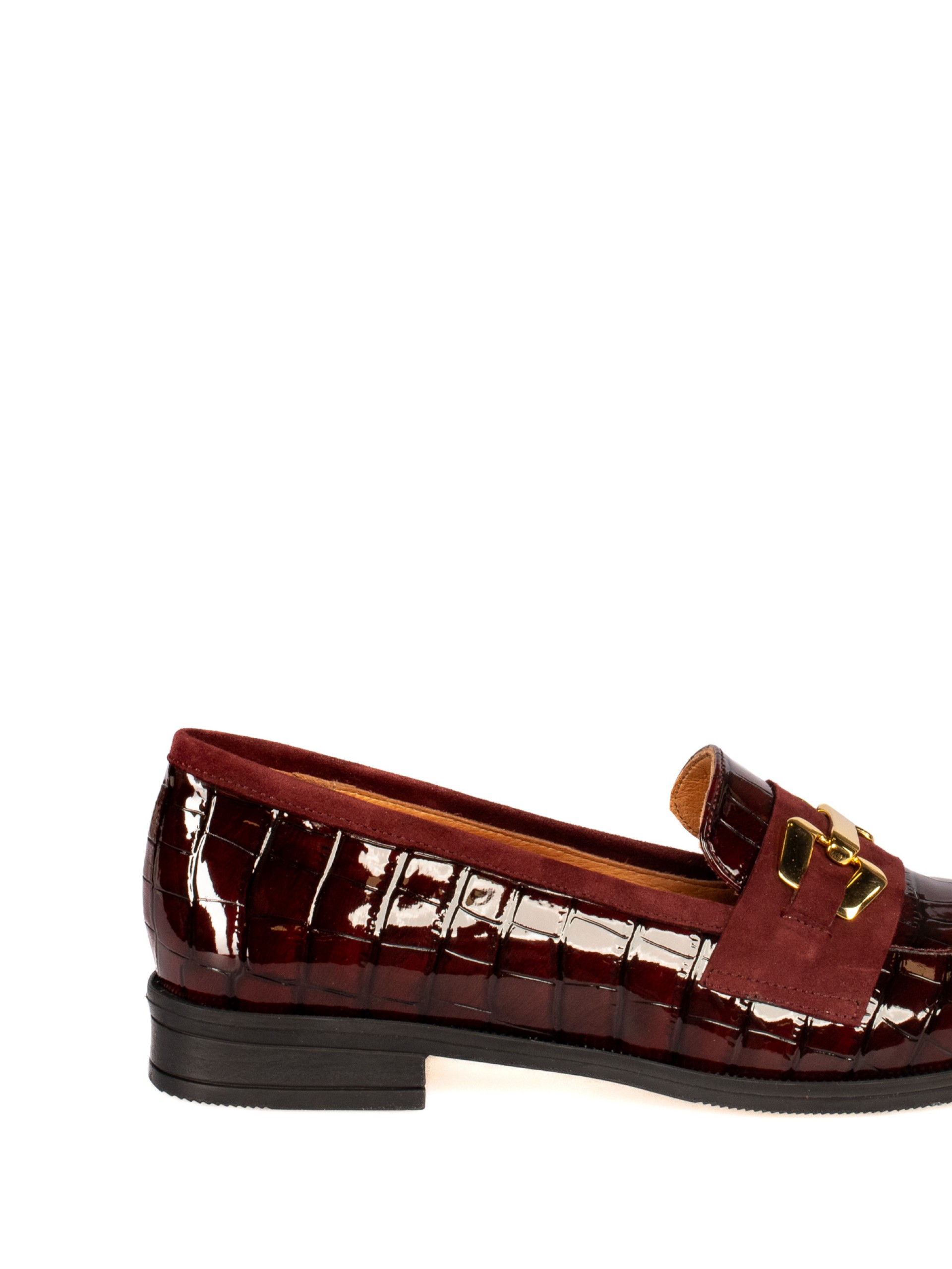 Mocassim em Verniz 
com aplicação