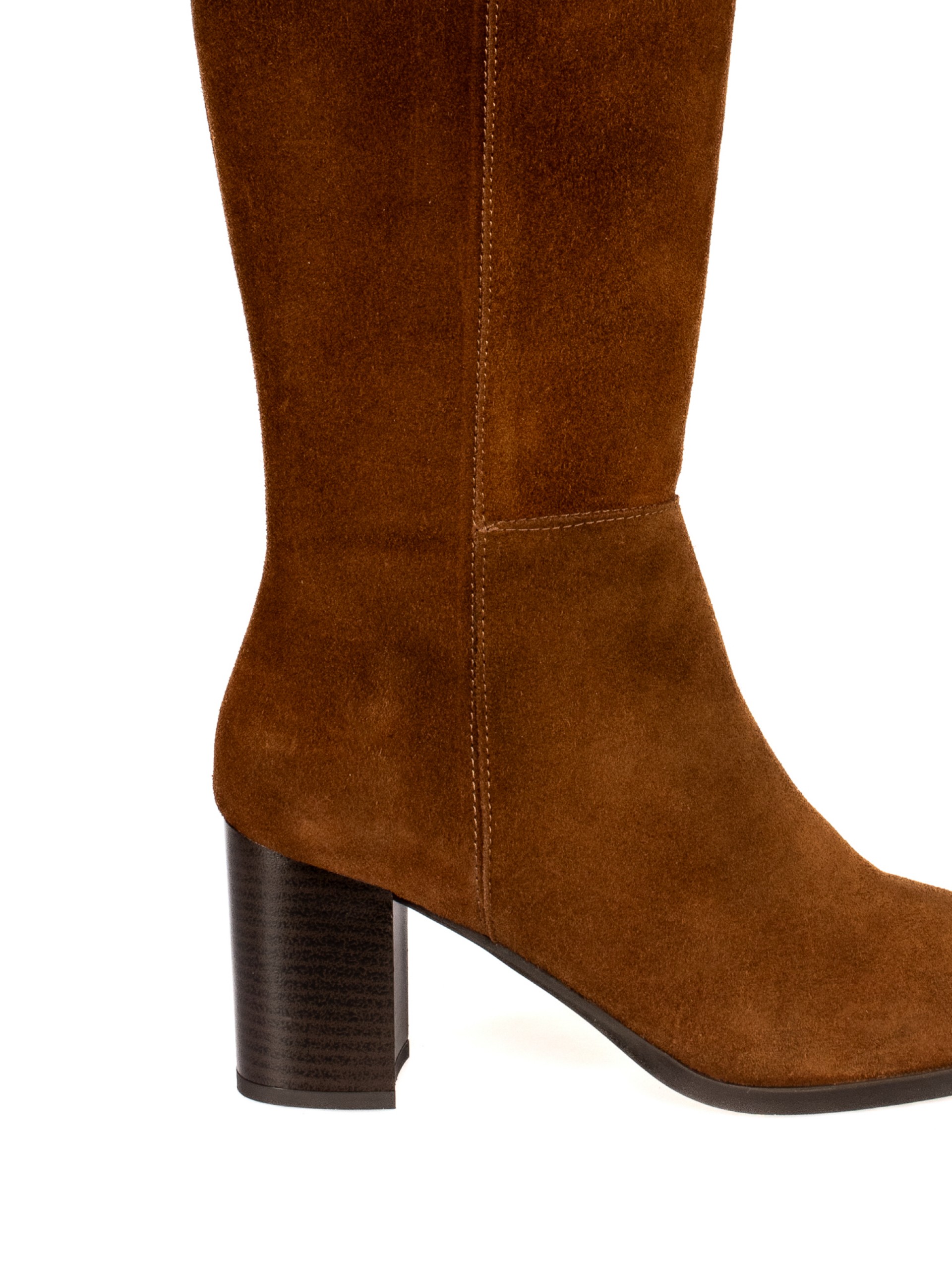 Suede High-Top Boot
