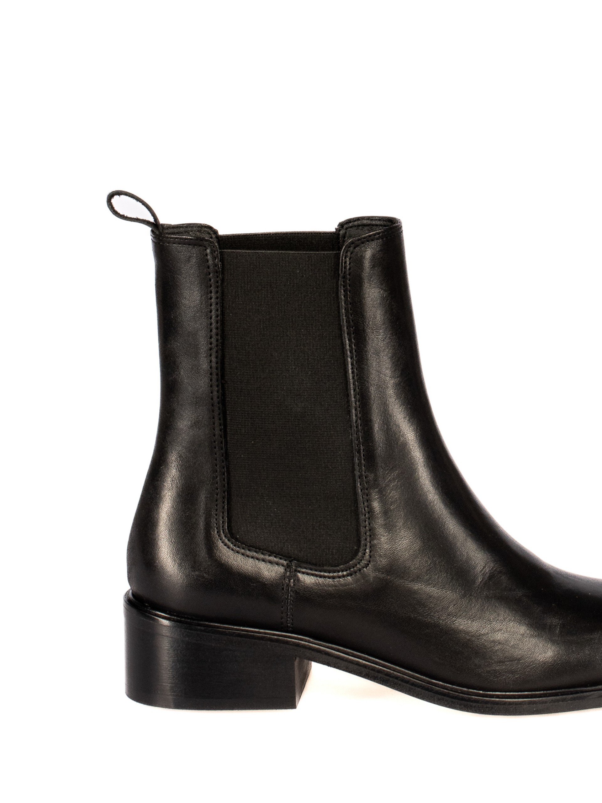 Leather Elastic Boots