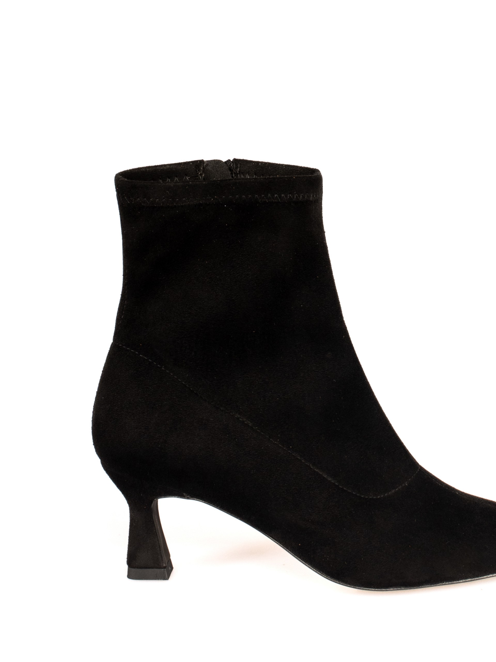 Lycra high heel ankle boots