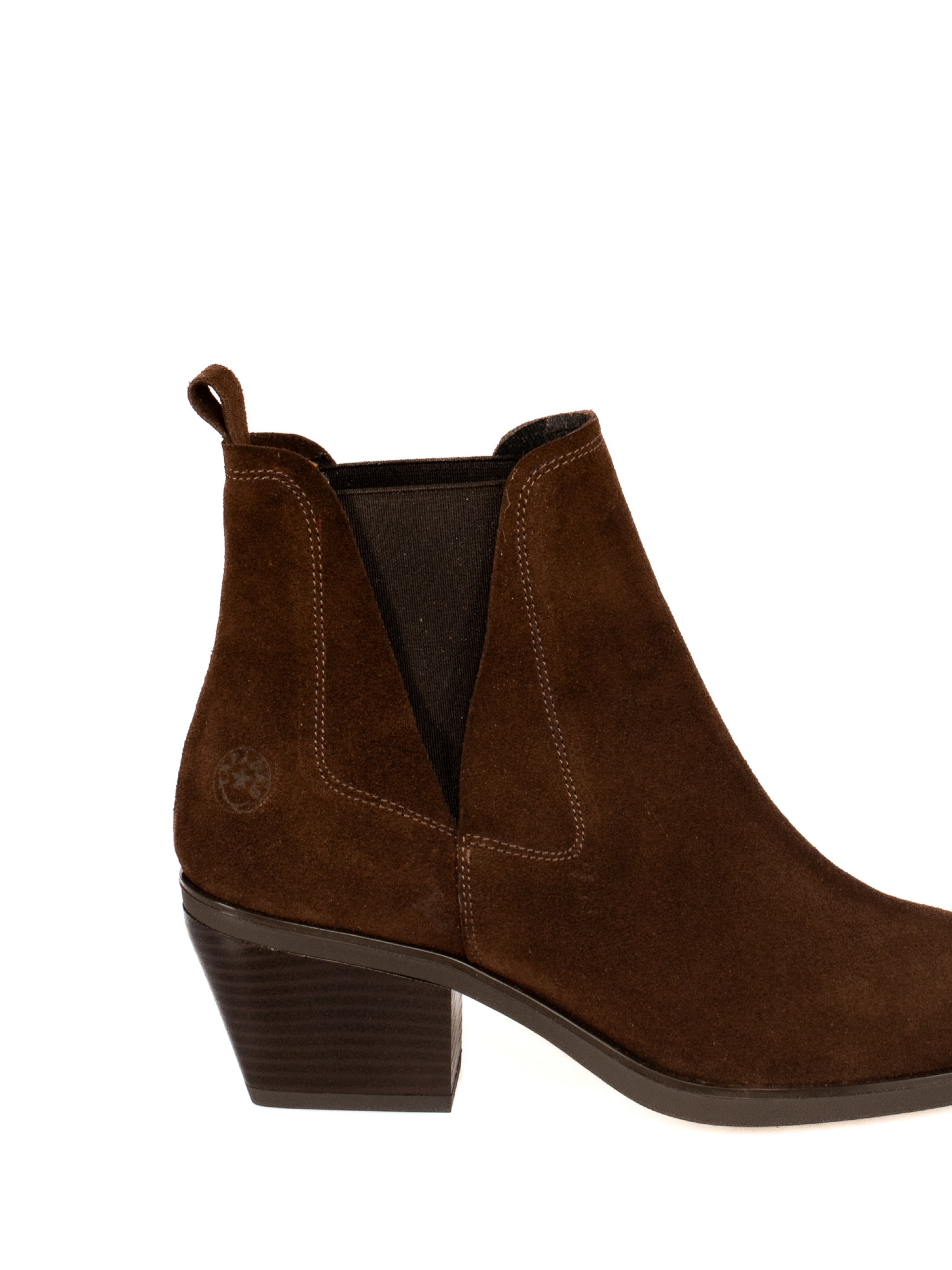 Botim Texano em Camurça