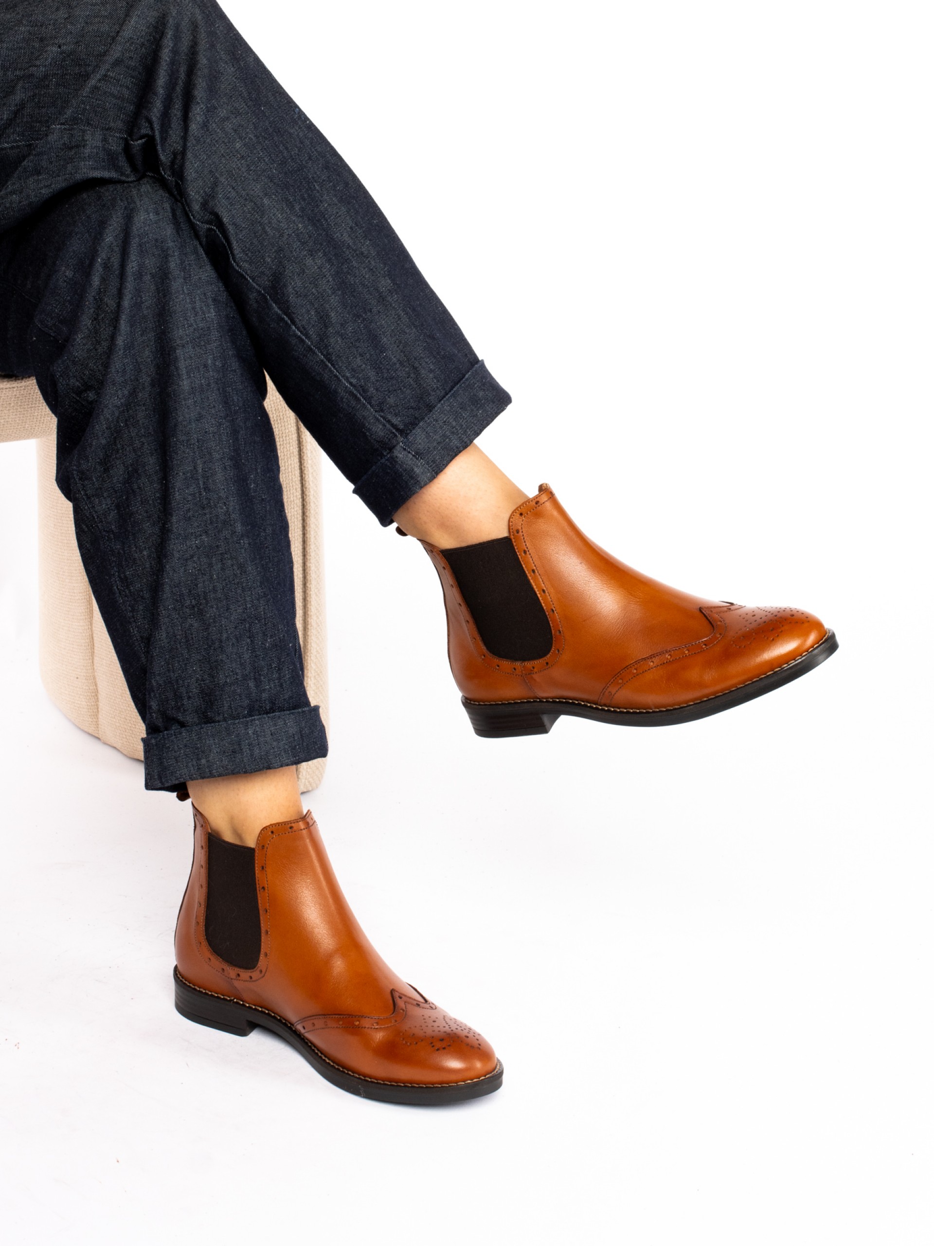 Leather Chelsea Ankle Boots