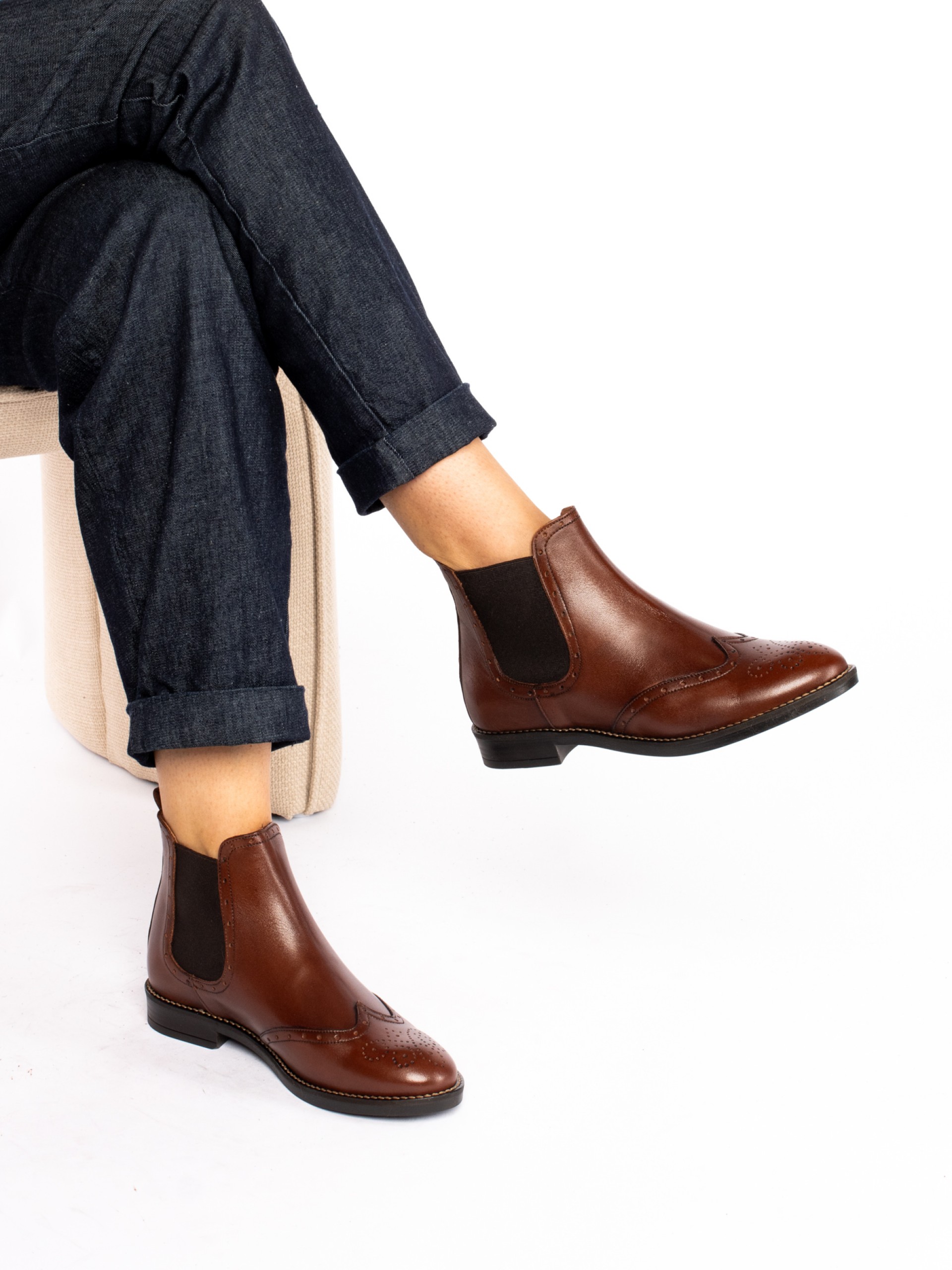 Leather Chelsea Ankle Boots