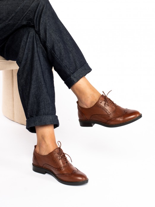 Sapato Oxford em Pele