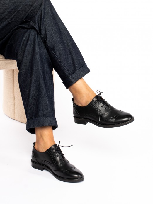 Sapato Oxford em Pele