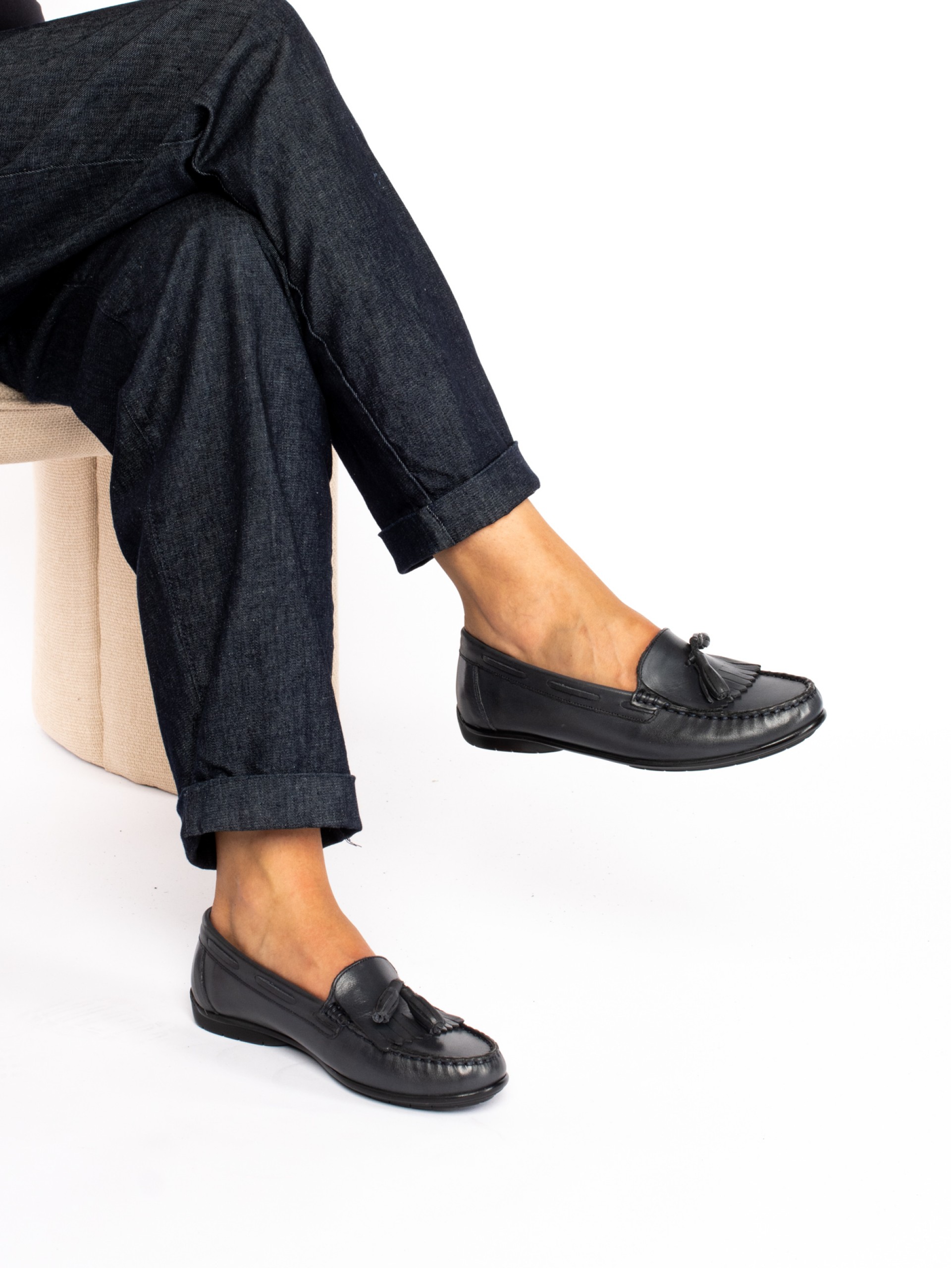 Leather Nautical Moccasins