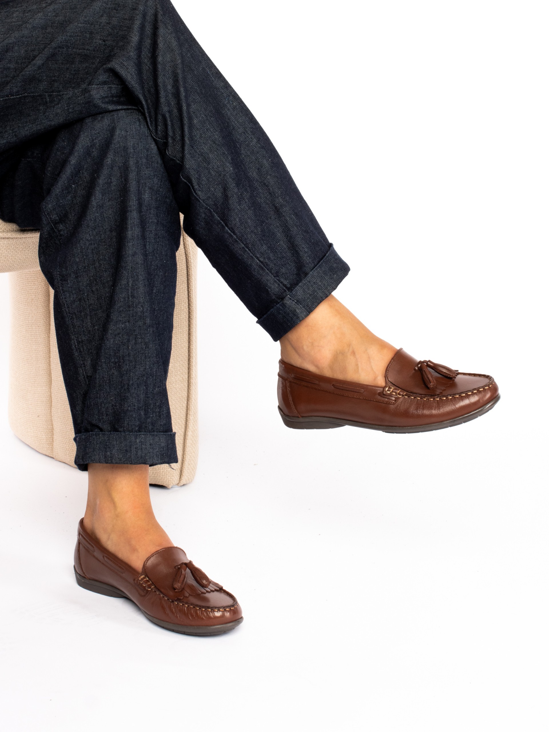 Leather Nautical Moccasins