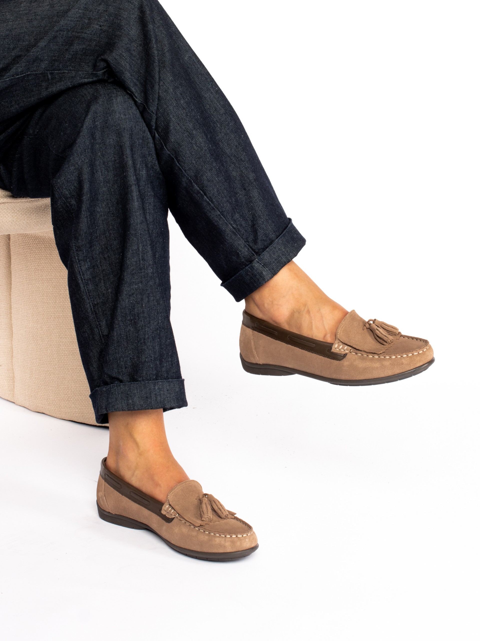 Suede Nautical Moccasins