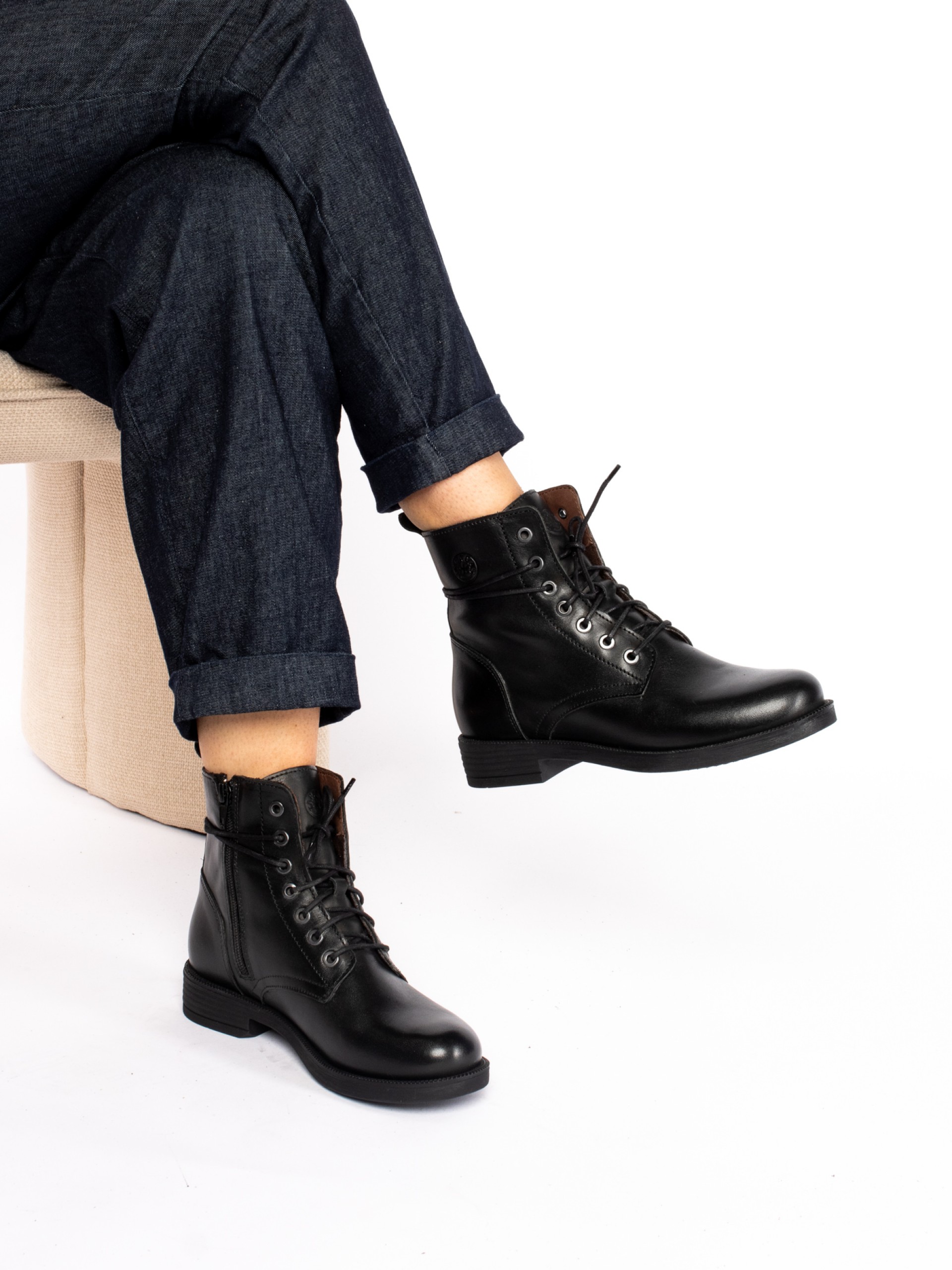 Bota Militar em Pele