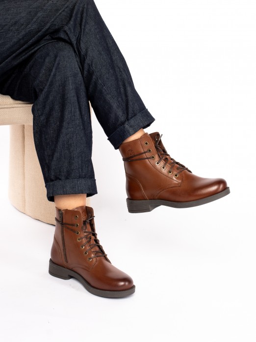 Leather Military Boot